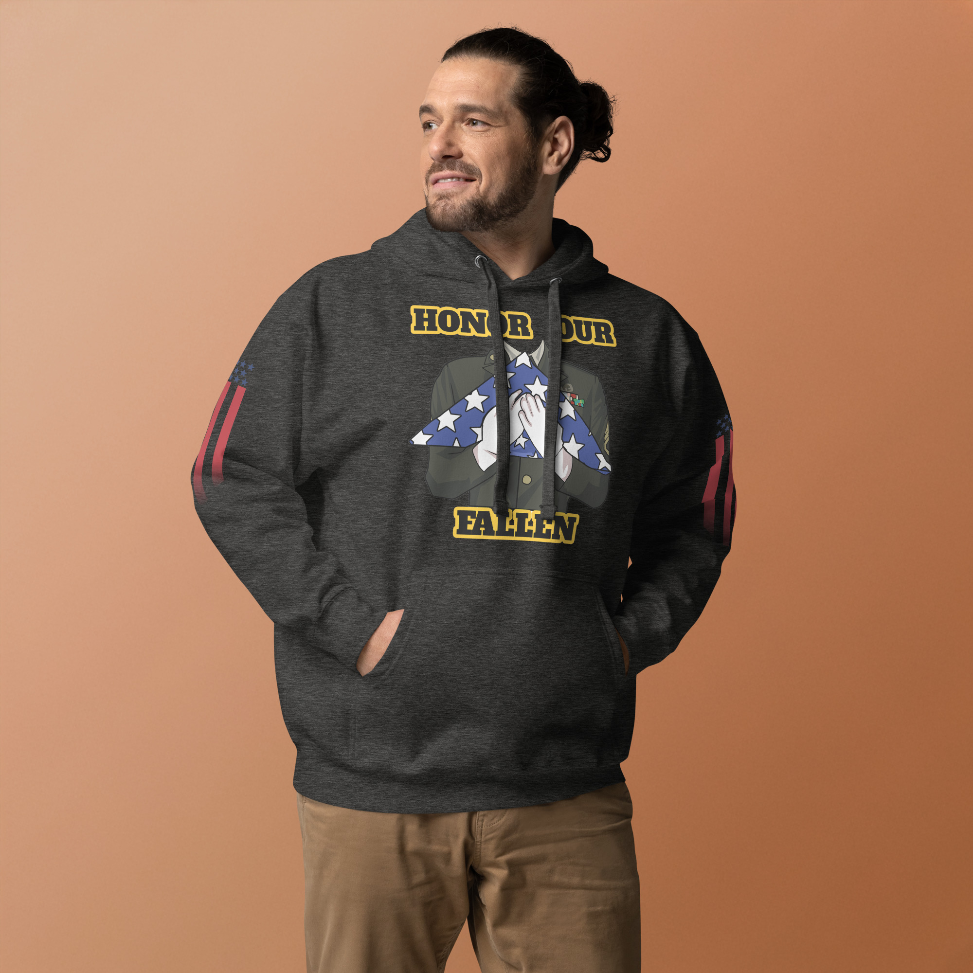 HONOR OUR FALLEN TOO SIKS Unisex Hoodie - Image 12