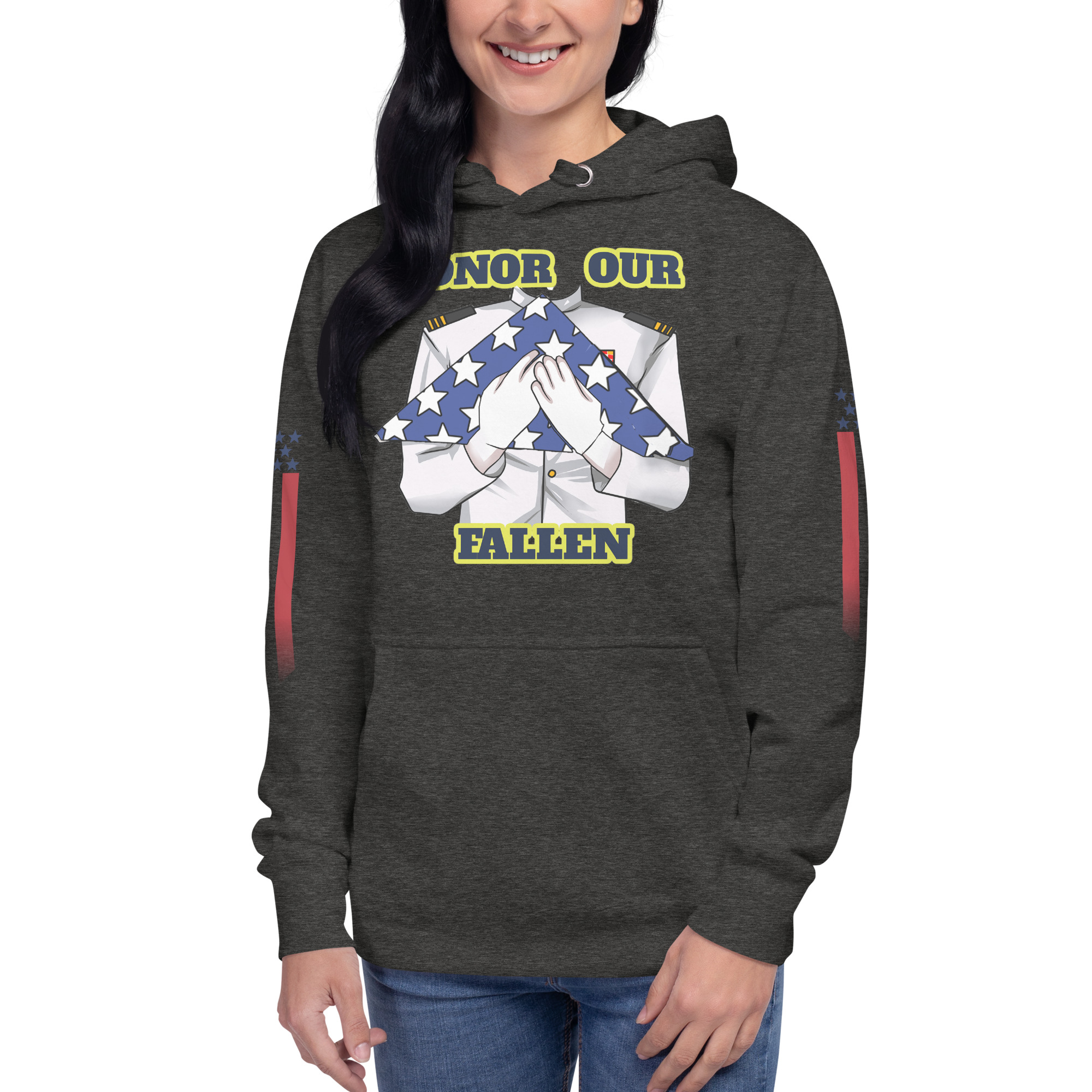 HONOR OUR FALLEN TOO SIKS Unisex Hoodie - Image 19