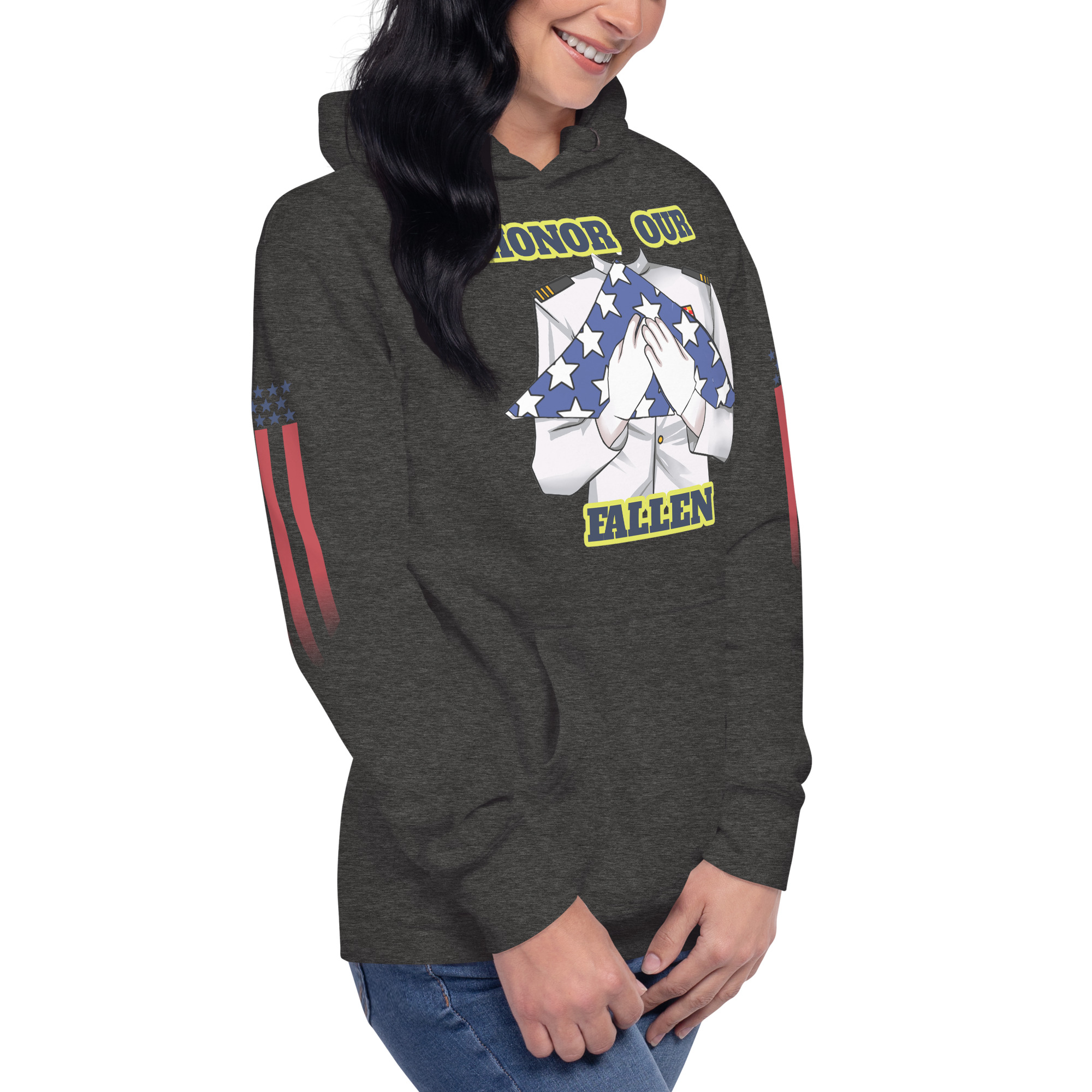 HONOR OUR FALLEN TOO SIKS Unisex Hoodie - Image 24