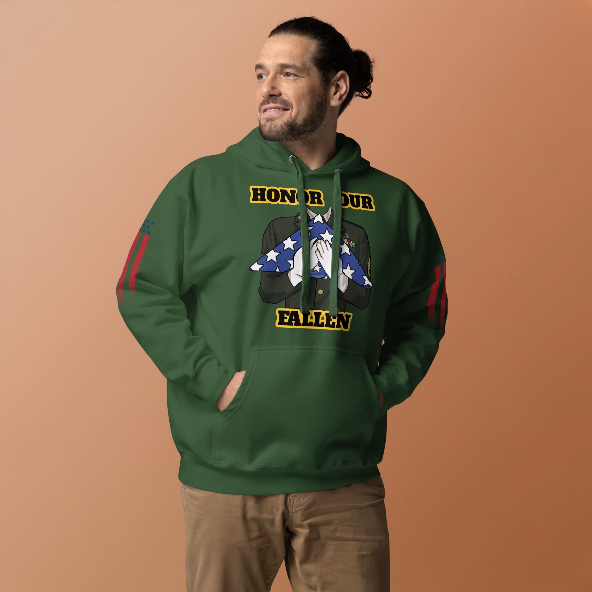 HONOR OUR FALLEN TOO SIKS Unisex Hoodie - Image 21