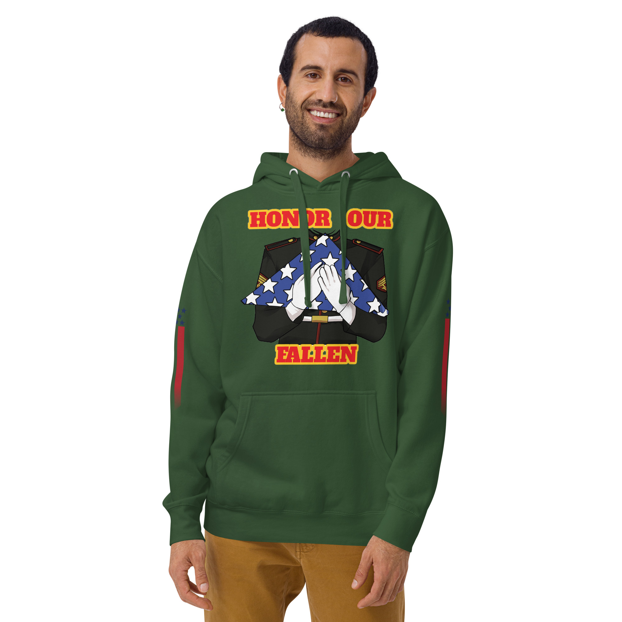 HONOR OUR FALLEN TOO SIKS Unisex Hoodie - Image 25