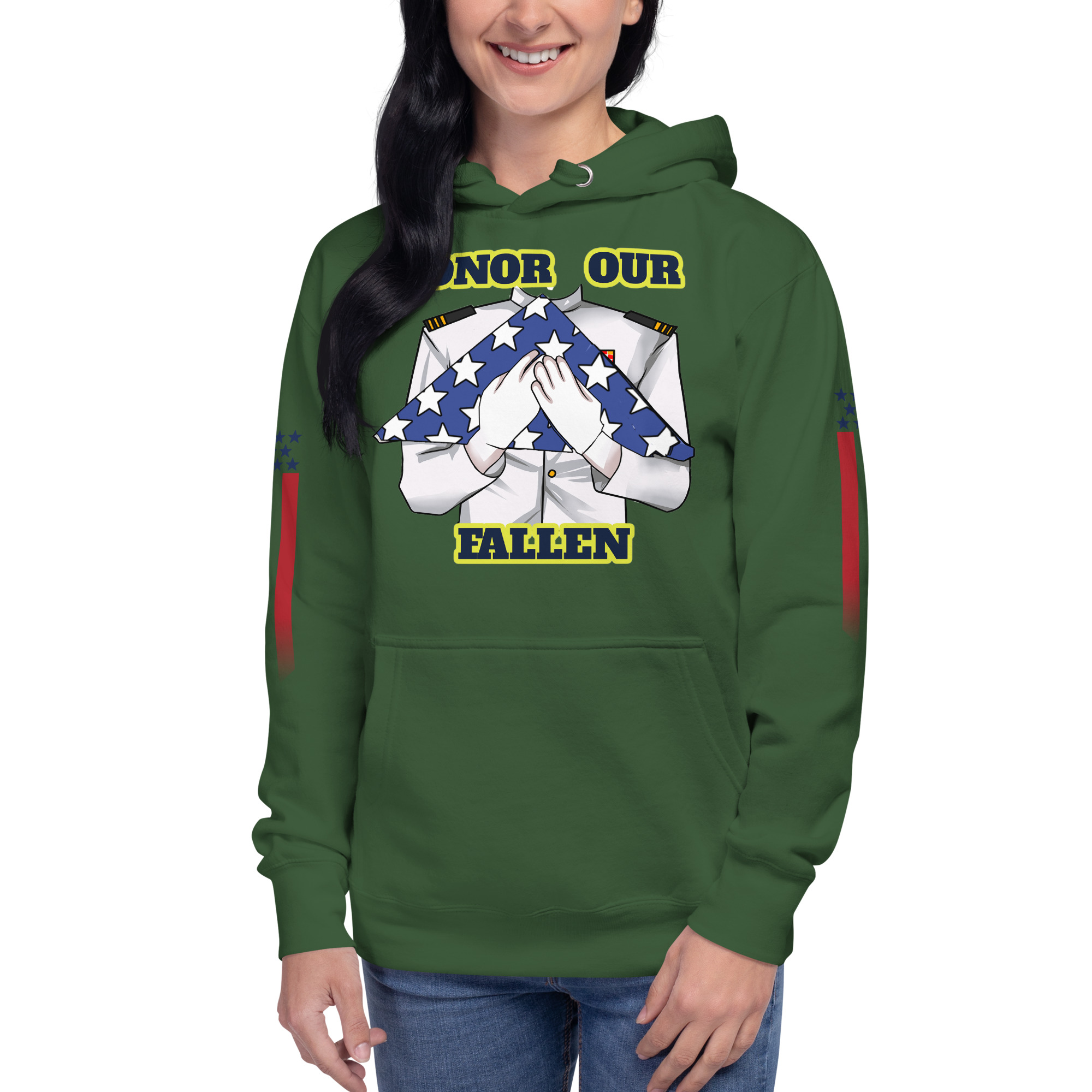 HONOR OUR FALLEN TOO SIKS Unisex Hoodie - Image 37