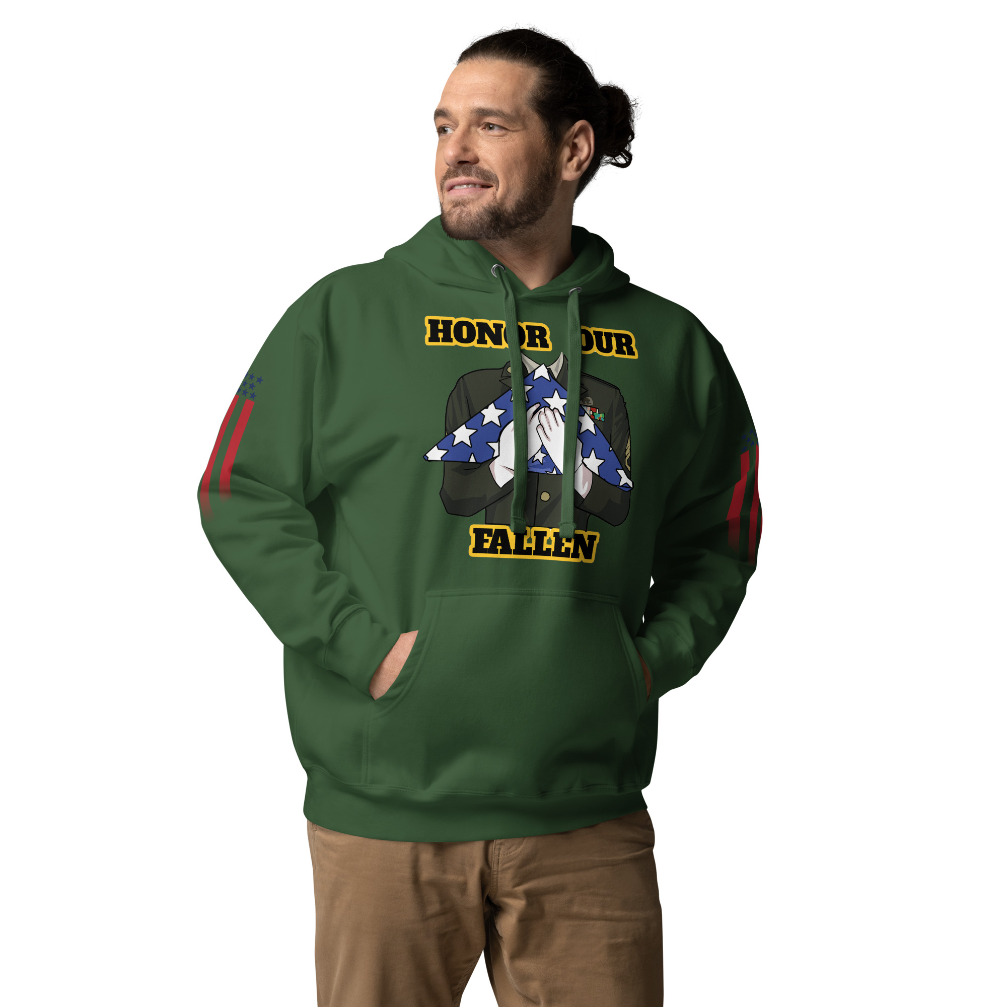 HONOR OUR FALLEN TOO SIKS Unisex Hoodie - Image 19