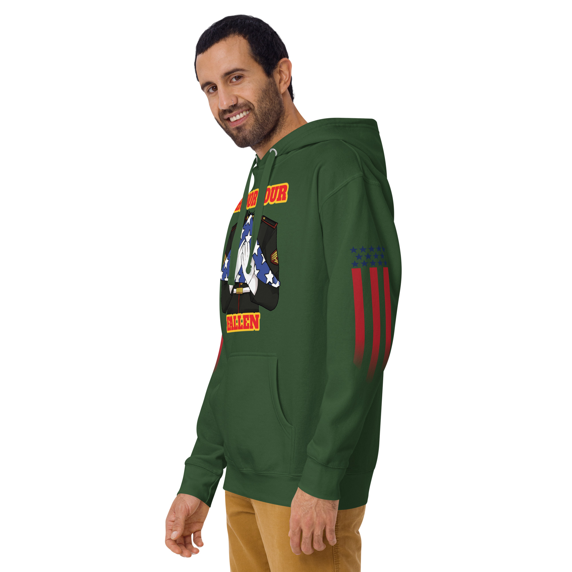 HONOR OUR FALLEN TOO SIKS Unisex Hoodie - Image 27