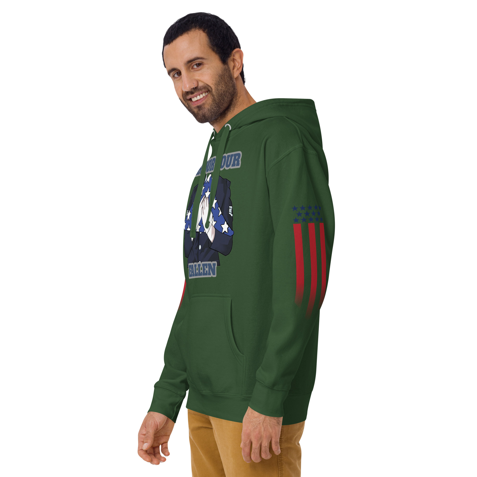 HONOR OUR FALLEN TOO SIKS Unisex Hoodie - Image 27