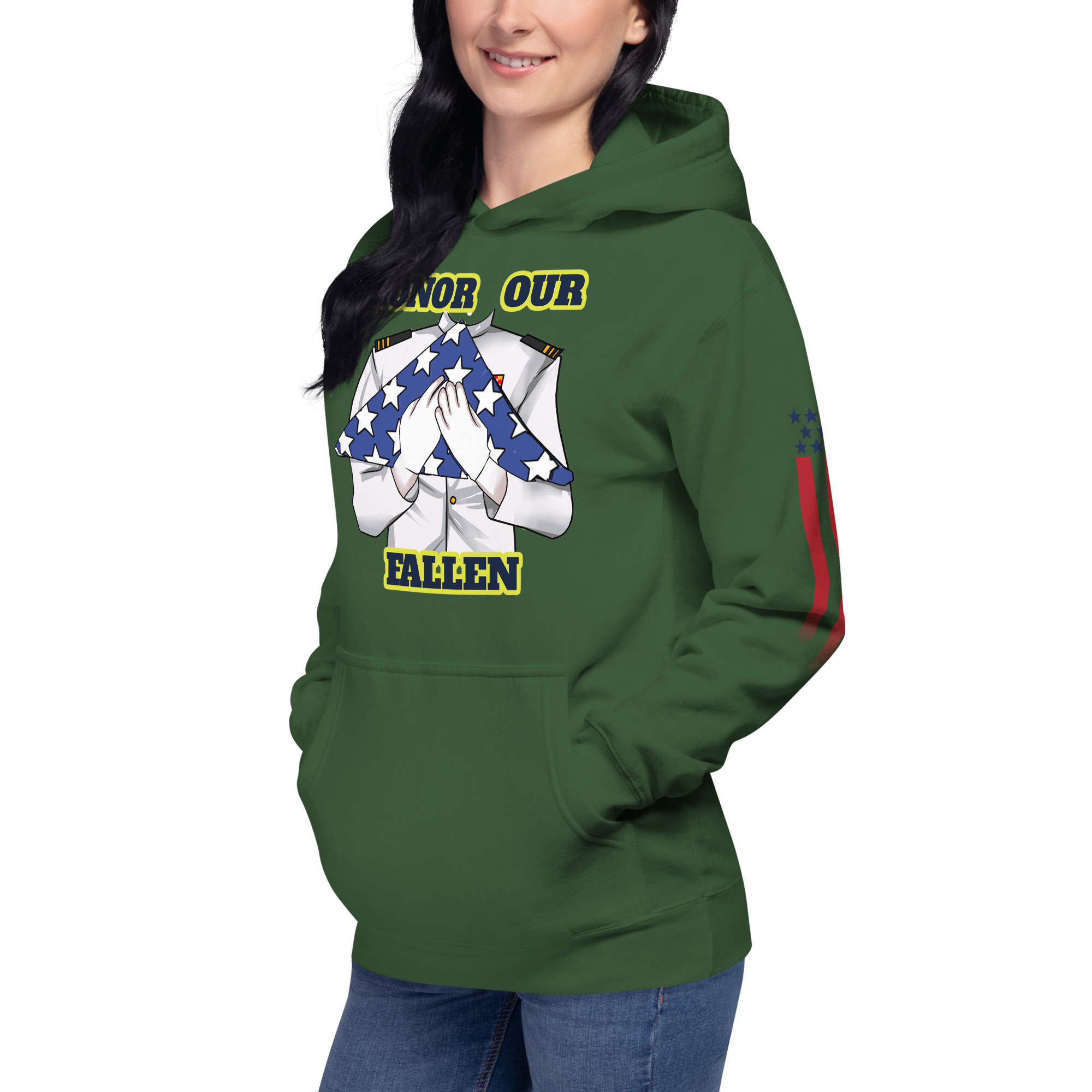 HONOR OUR FALLEN TOO SIKS Unisex Hoodie - Image 40
