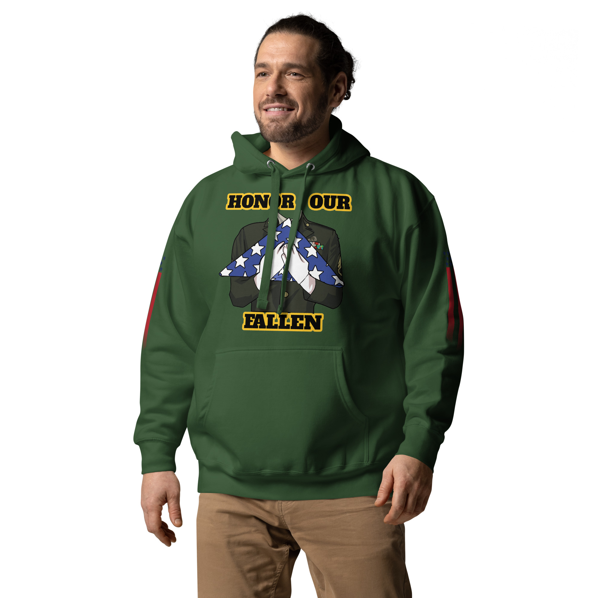 HONOR OUR FALLEN TOO SIKS Unisex Hoodie - Image 20