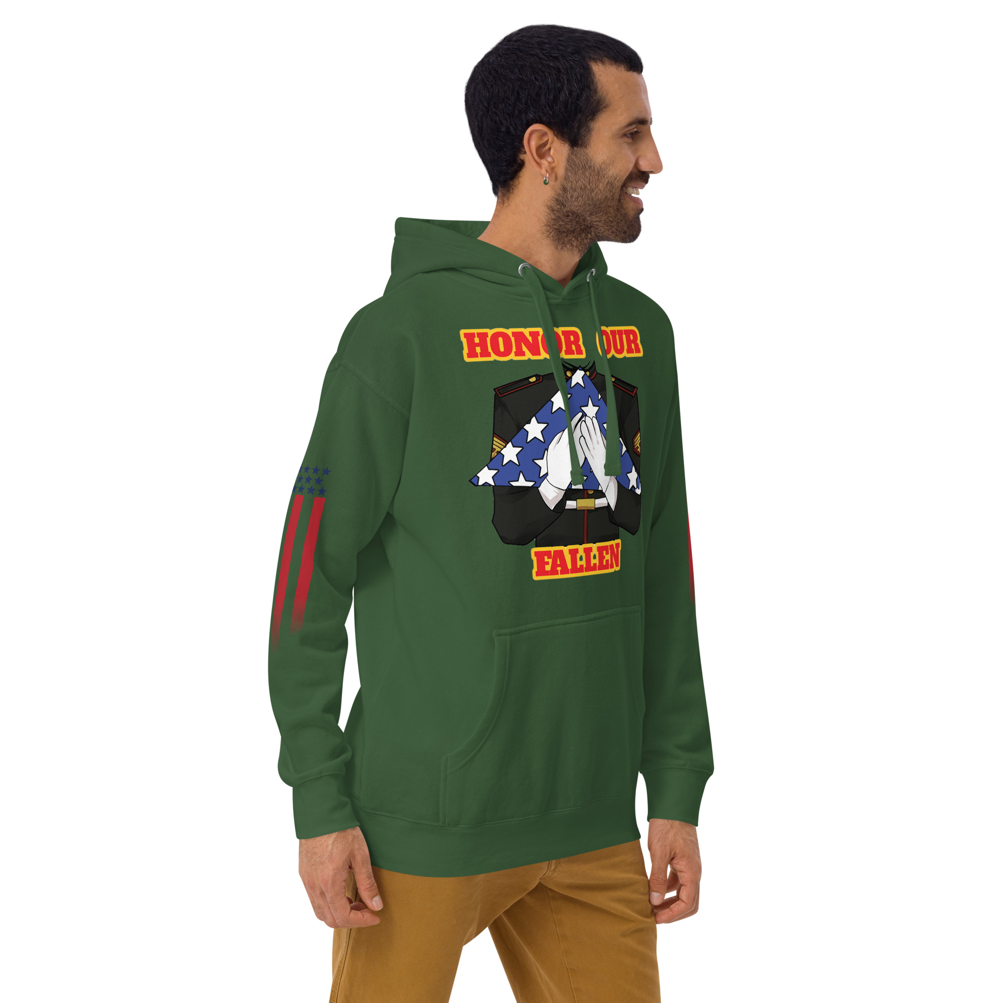 HONOR OUR FALLEN TOO SIKS Unisex Hoodie - Image 28