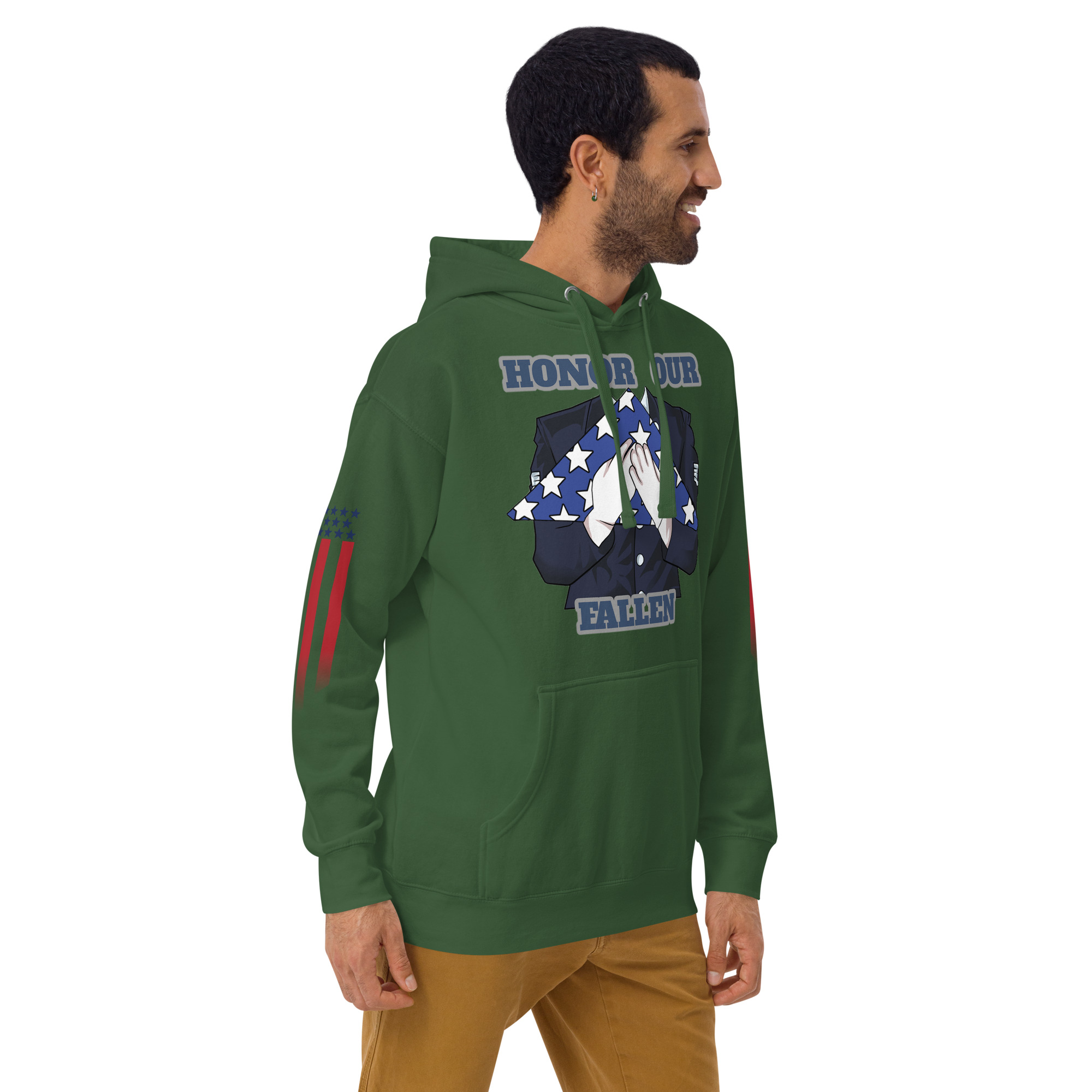 HONOR OUR FALLEN TOO SIKS Unisex Hoodie - Image 28
