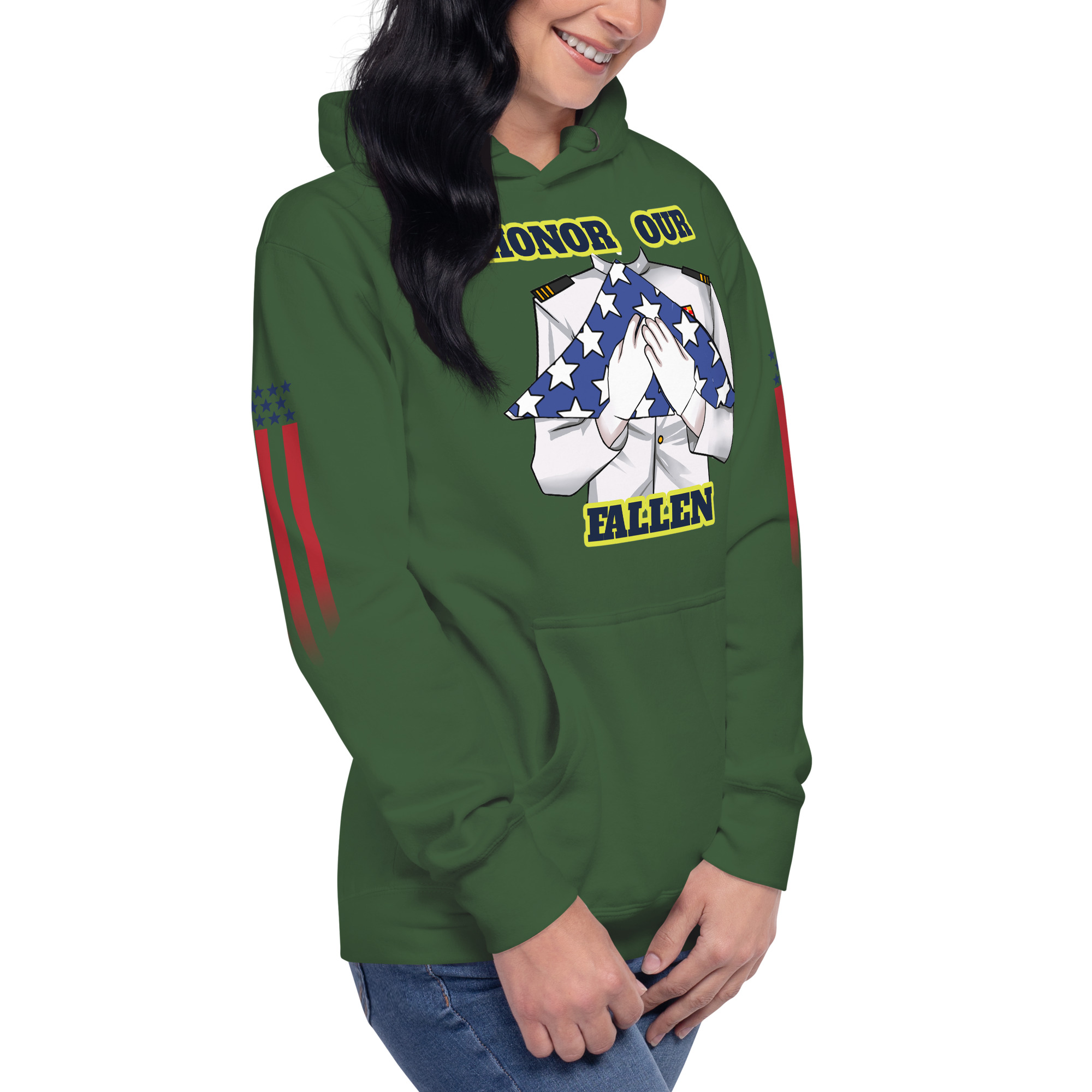 HONOR OUR FALLEN TOO SIKS Unisex Hoodie - Image 42