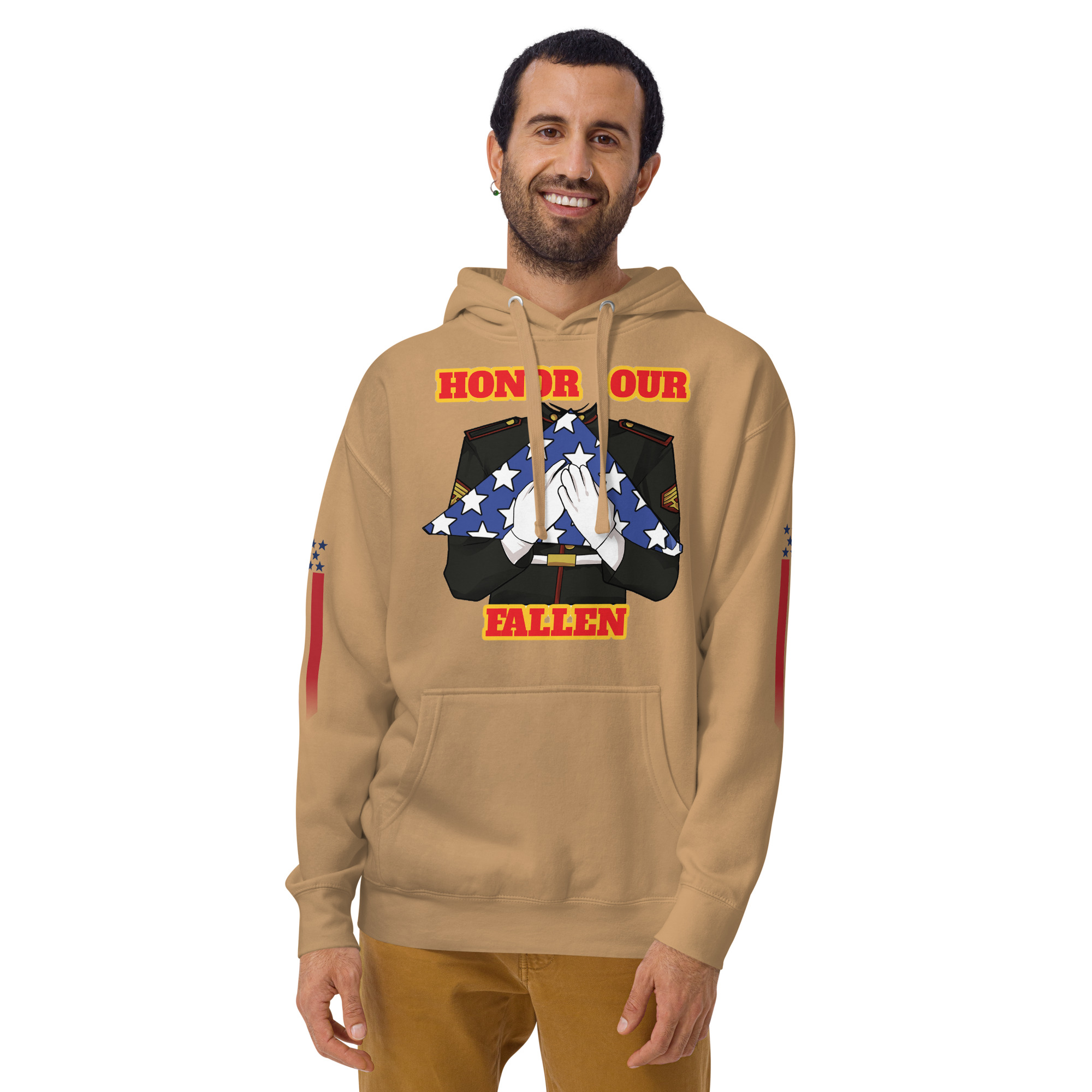 HONOR OUR FALLEN TOO SIKS Unisex Hoodie - Image 45