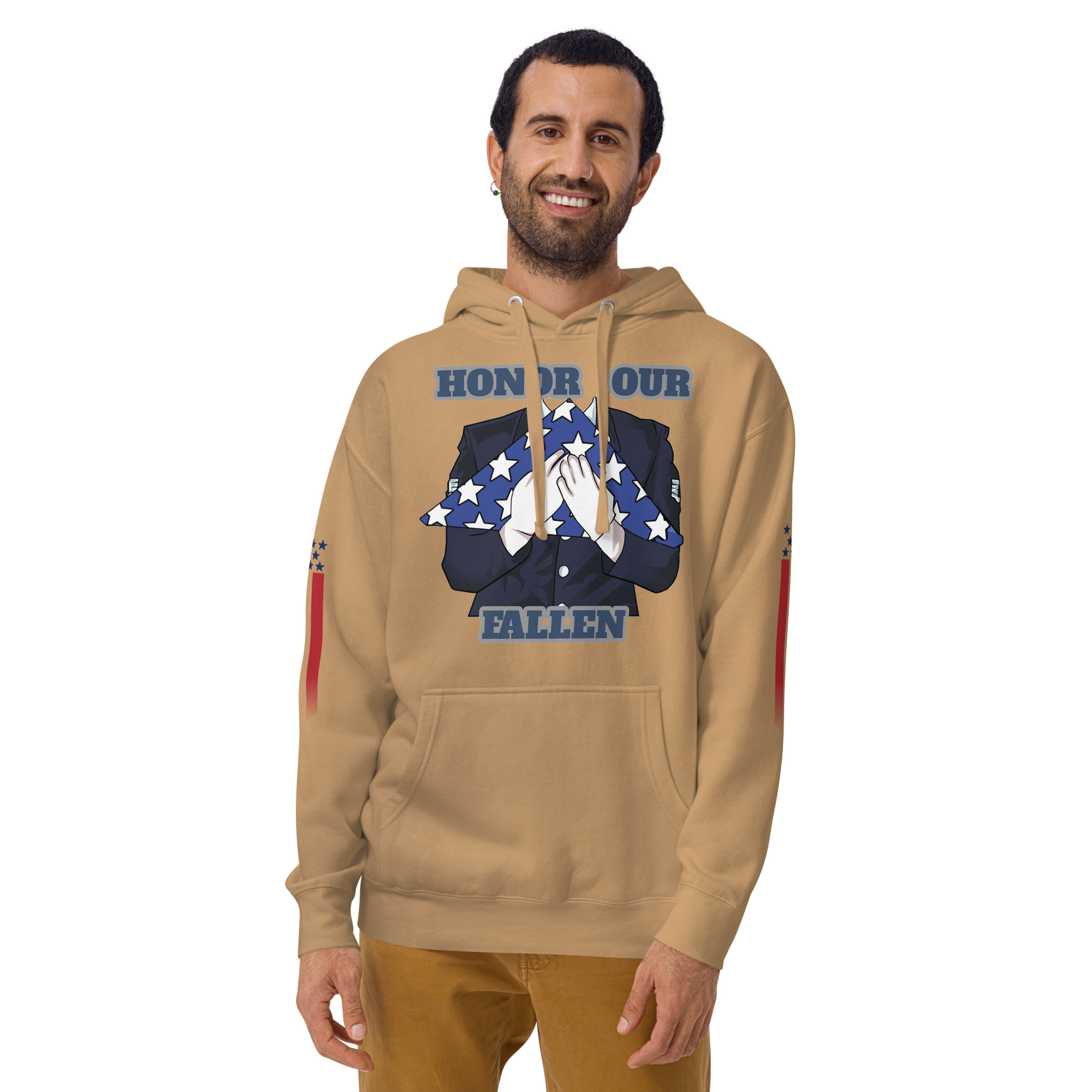 HONOR OUR FALLEN TOO SIKS Unisex Hoodie - Image 45