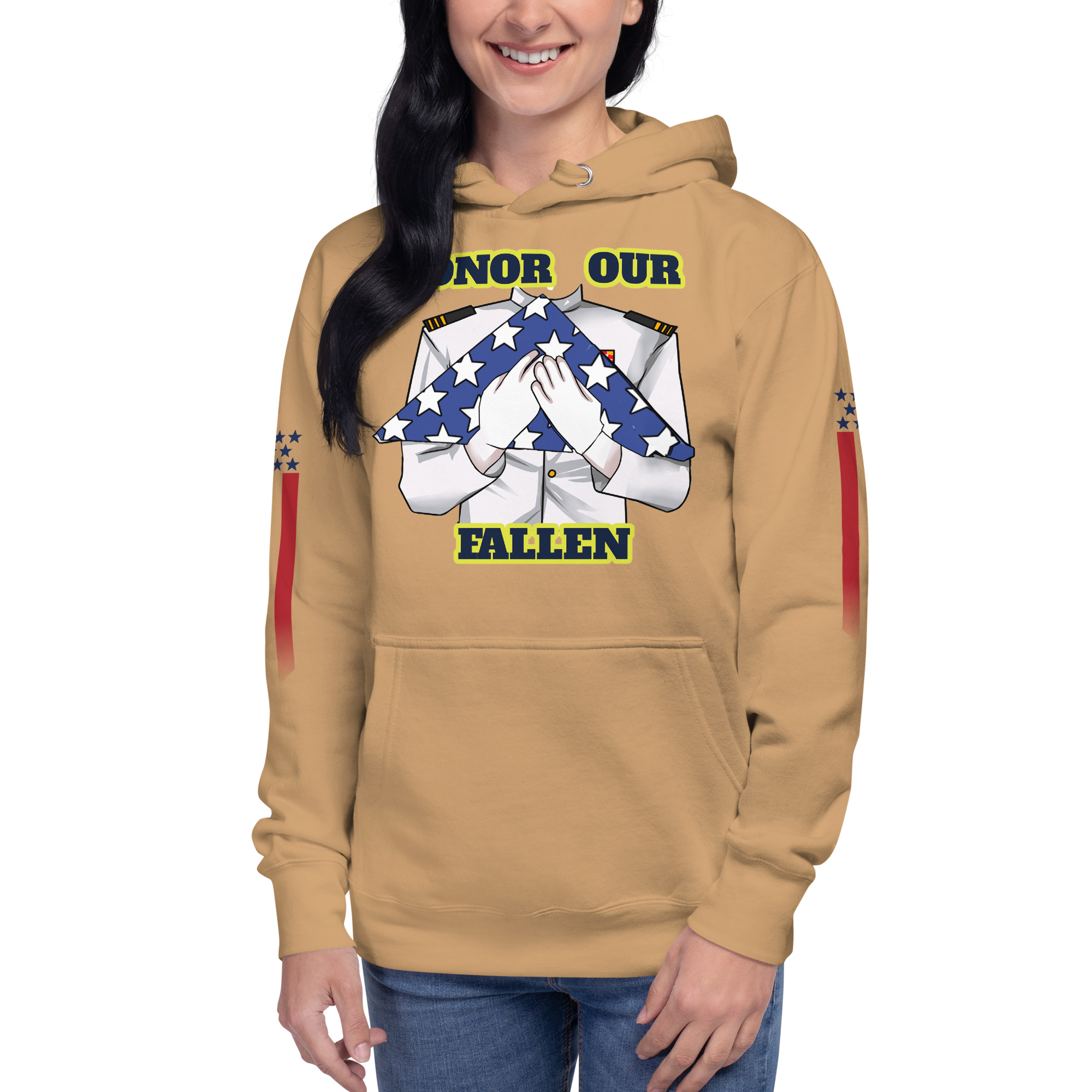 HONOR OUR FALLEN TOO SIKS Unisex Hoodie - Image 67