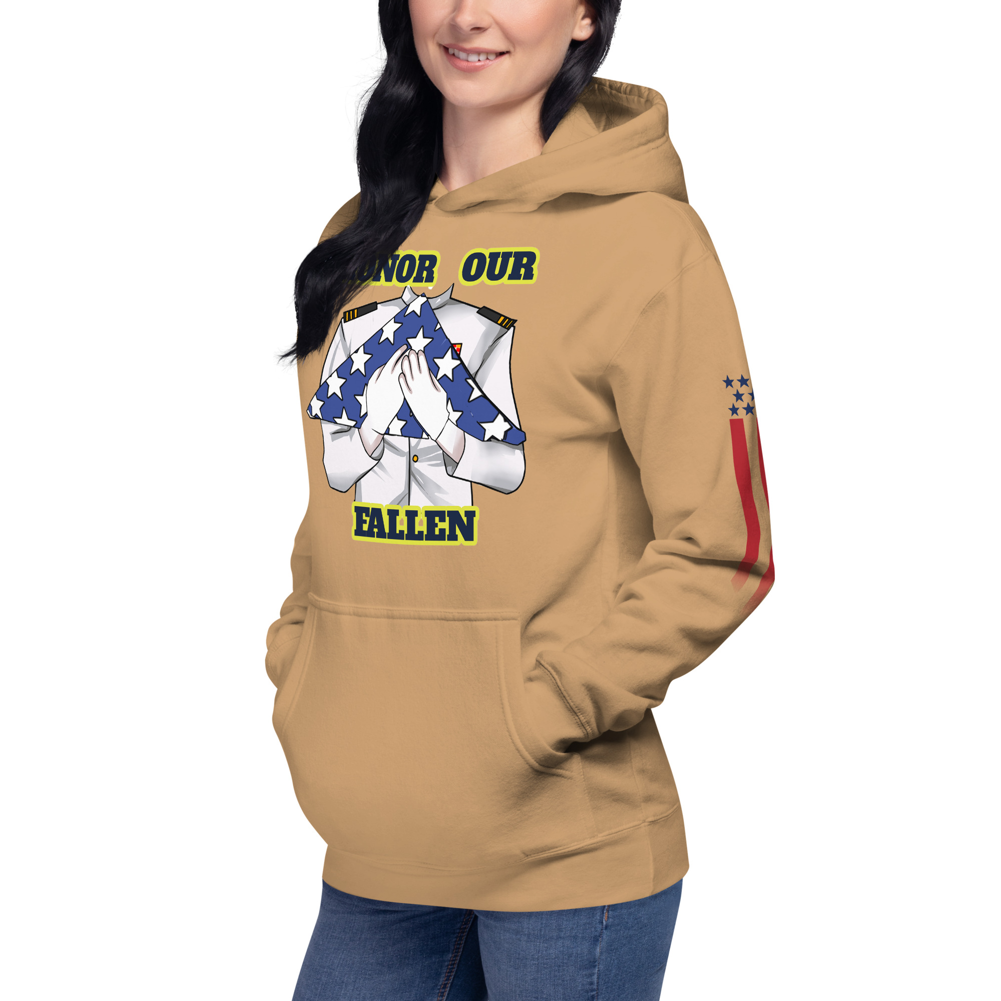 HONOR OUR FALLEN TOO SIKS Unisex Hoodie - Image 70