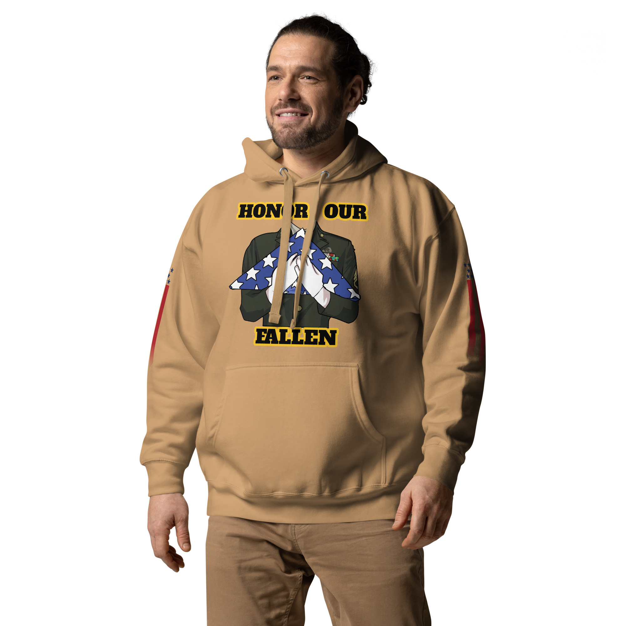 HONOR OUR FALLEN TOO SIKS Unisex Hoodie - Image 35