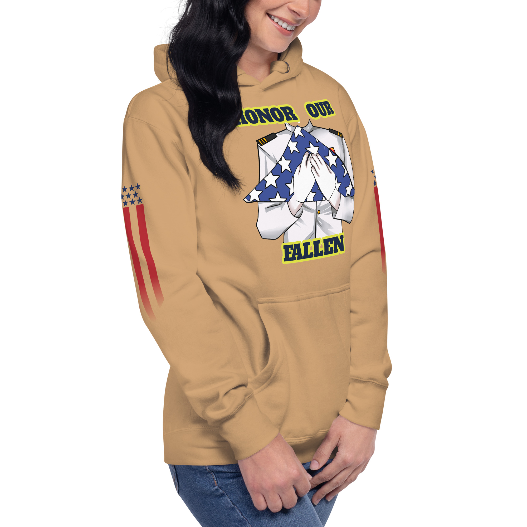 HONOR OUR FALLEN TOO SIKS Unisex Hoodie - Image 72