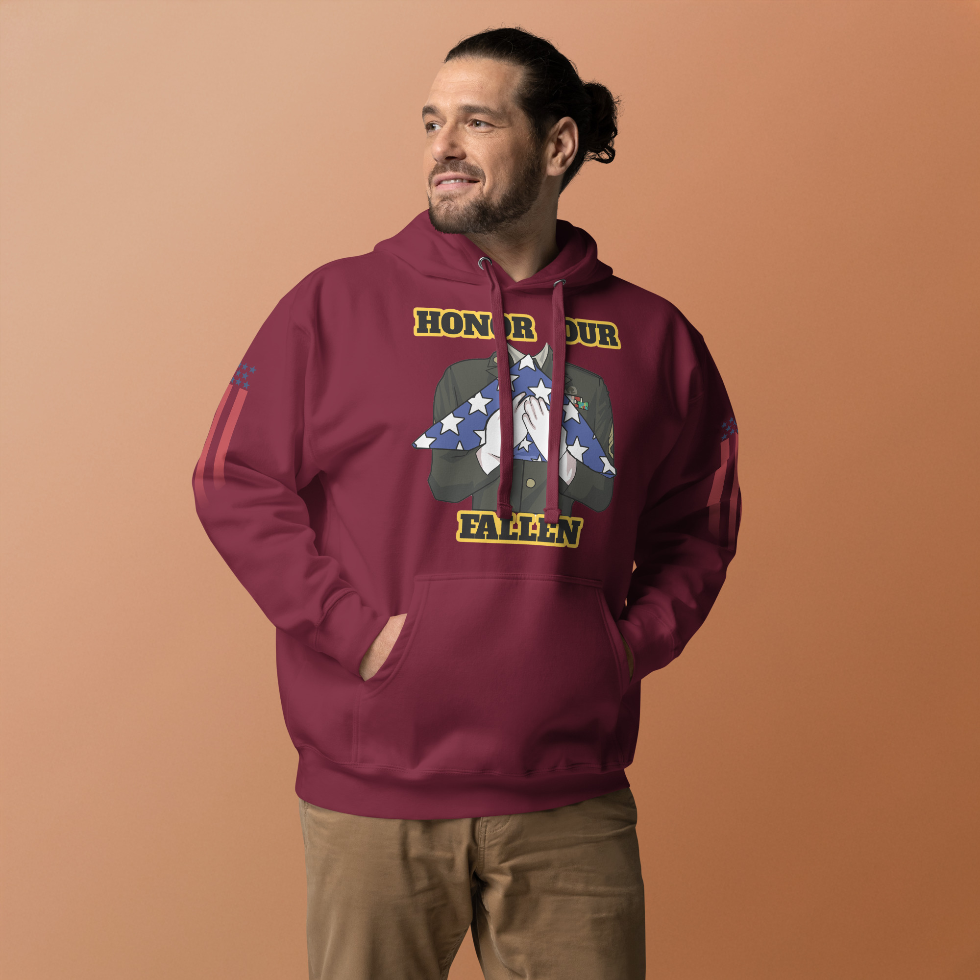HONOR OUR FALLEN TOO SIKS Unisex Hoodie - Image 9
