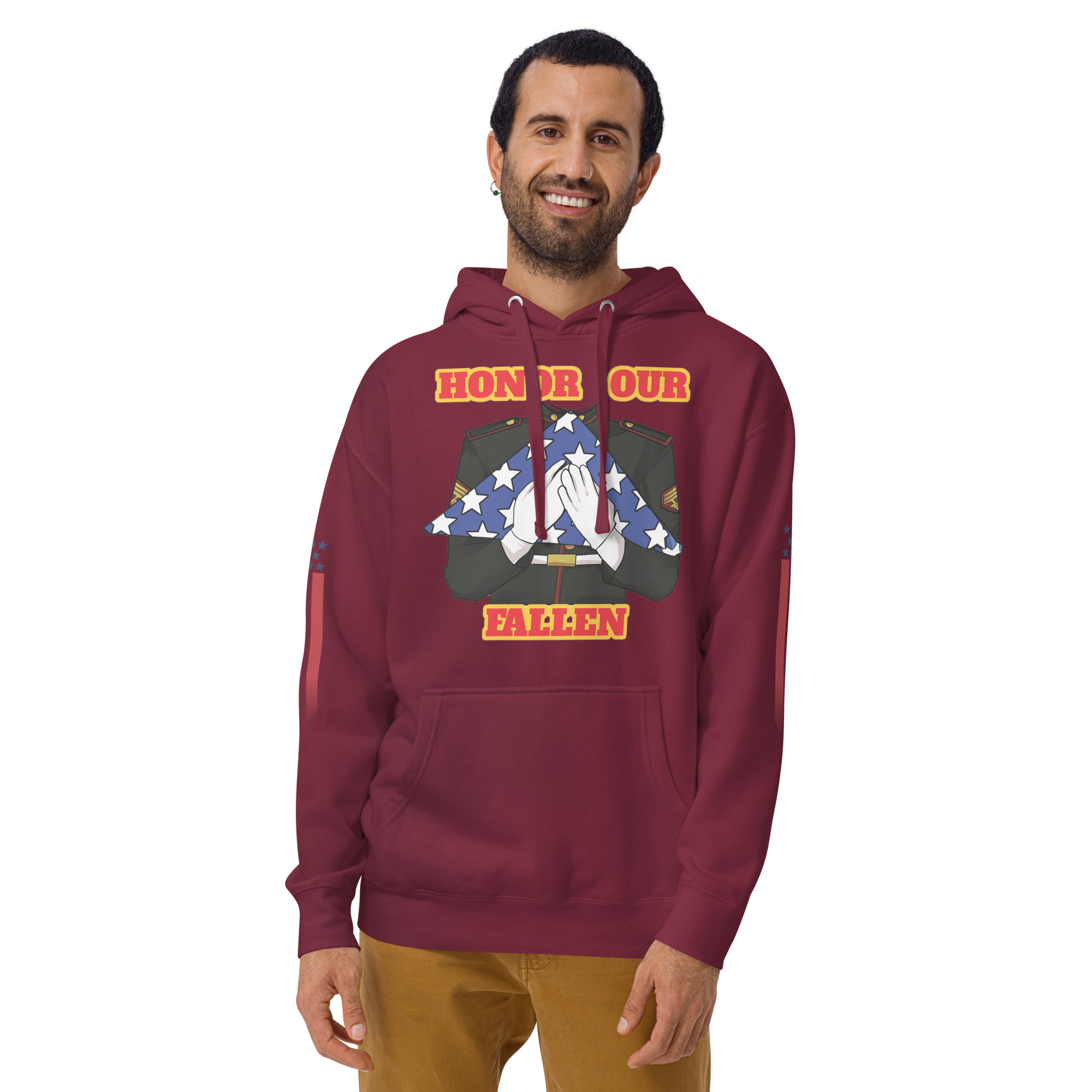 HONOR OUR FALLEN TOO SIKS Unisex Hoodie - Image 9