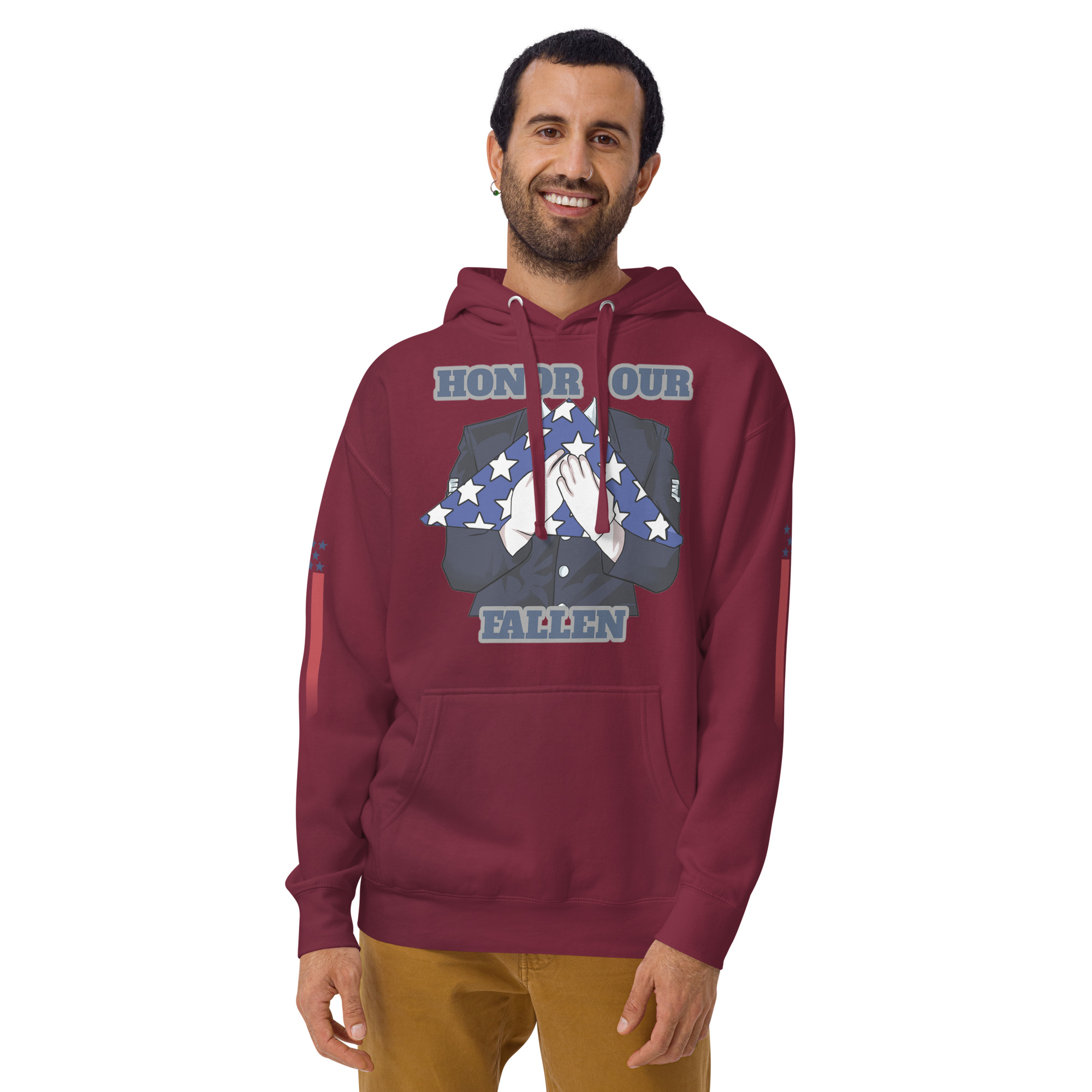 HONOR OUR FALLEN TOO SIKS Unisex Hoodie - Image 9
