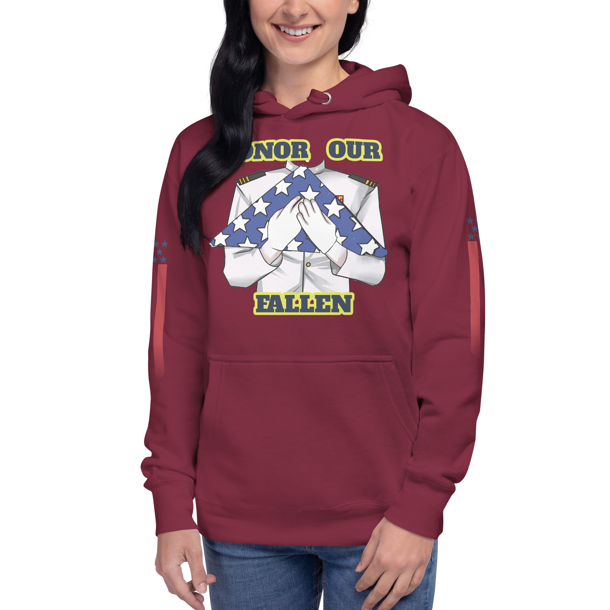 HONOR OUR FALLEN TOO SIKS Unisex Hoodie - Image 13