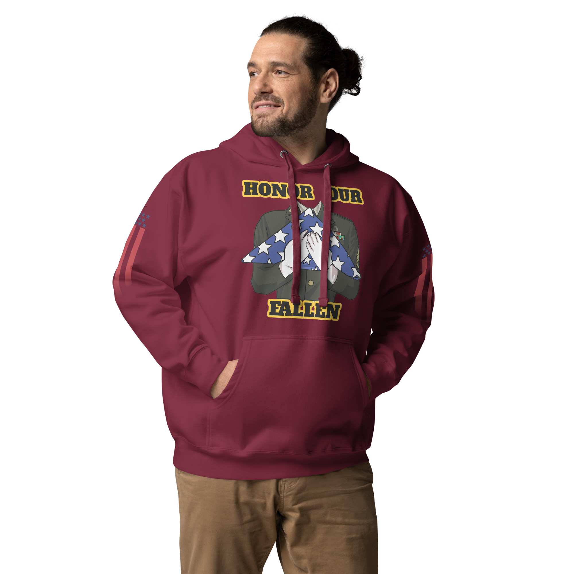 HONOR OUR FALLEN TOO SIKS Unisex Hoodie - Image 7