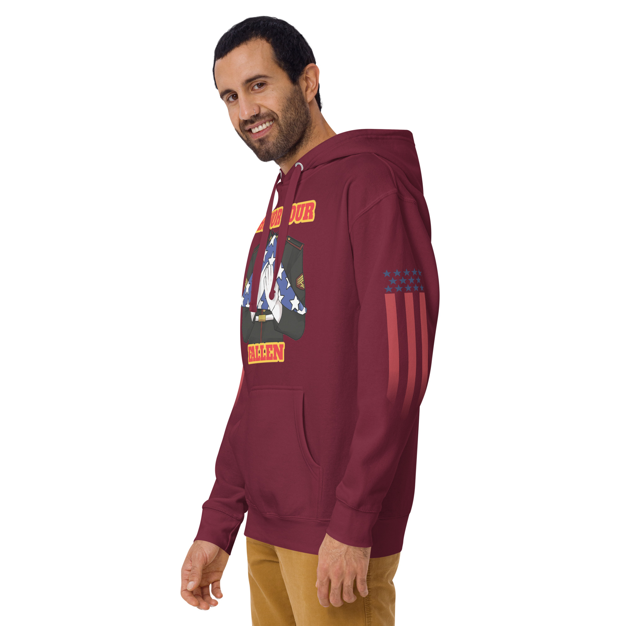 HONOR OUR FALLEN TOO SIKS Unisex Hoodie - Image 11