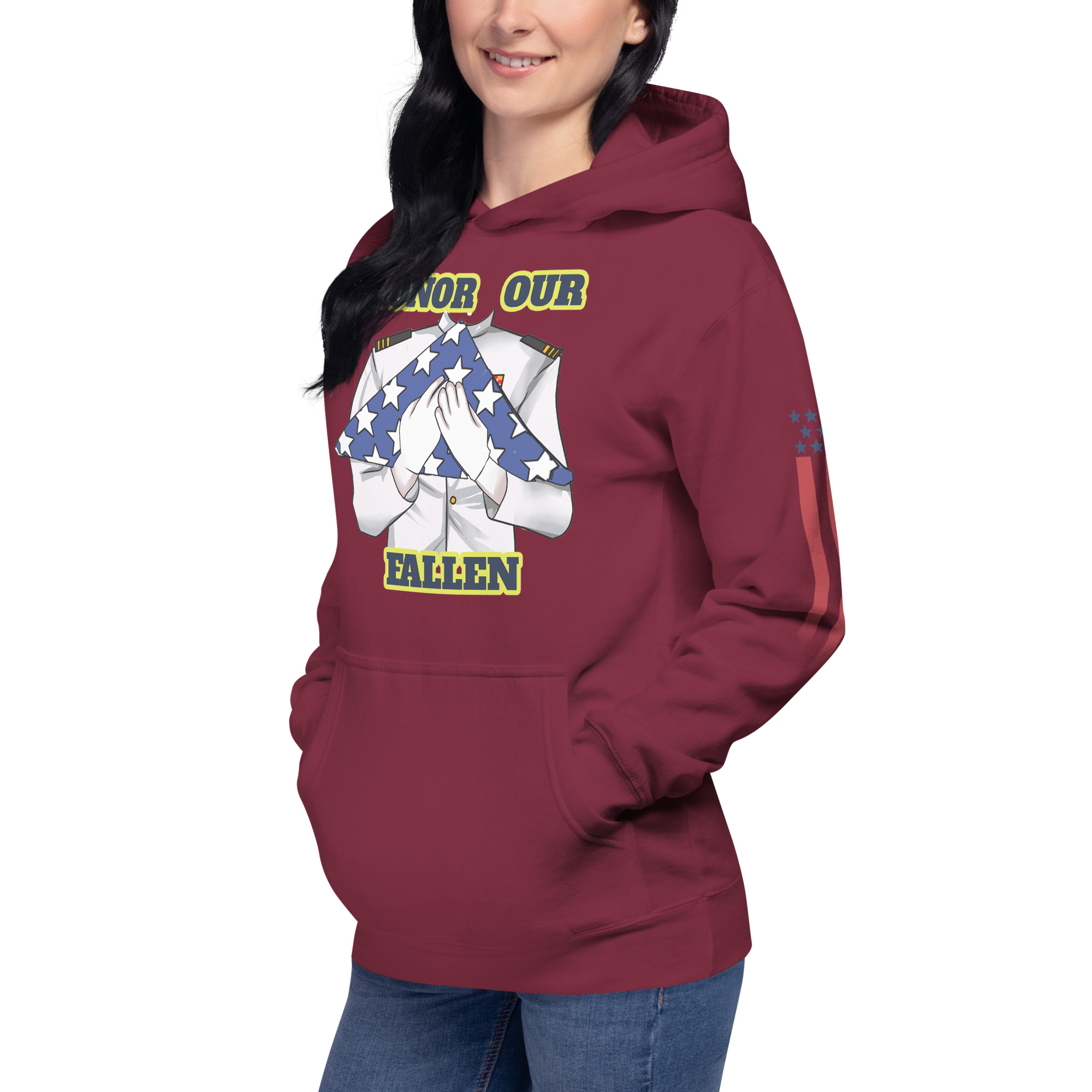 HONOR OUR FALLEN TOO SIKS Unisex Hoodie - Image 16