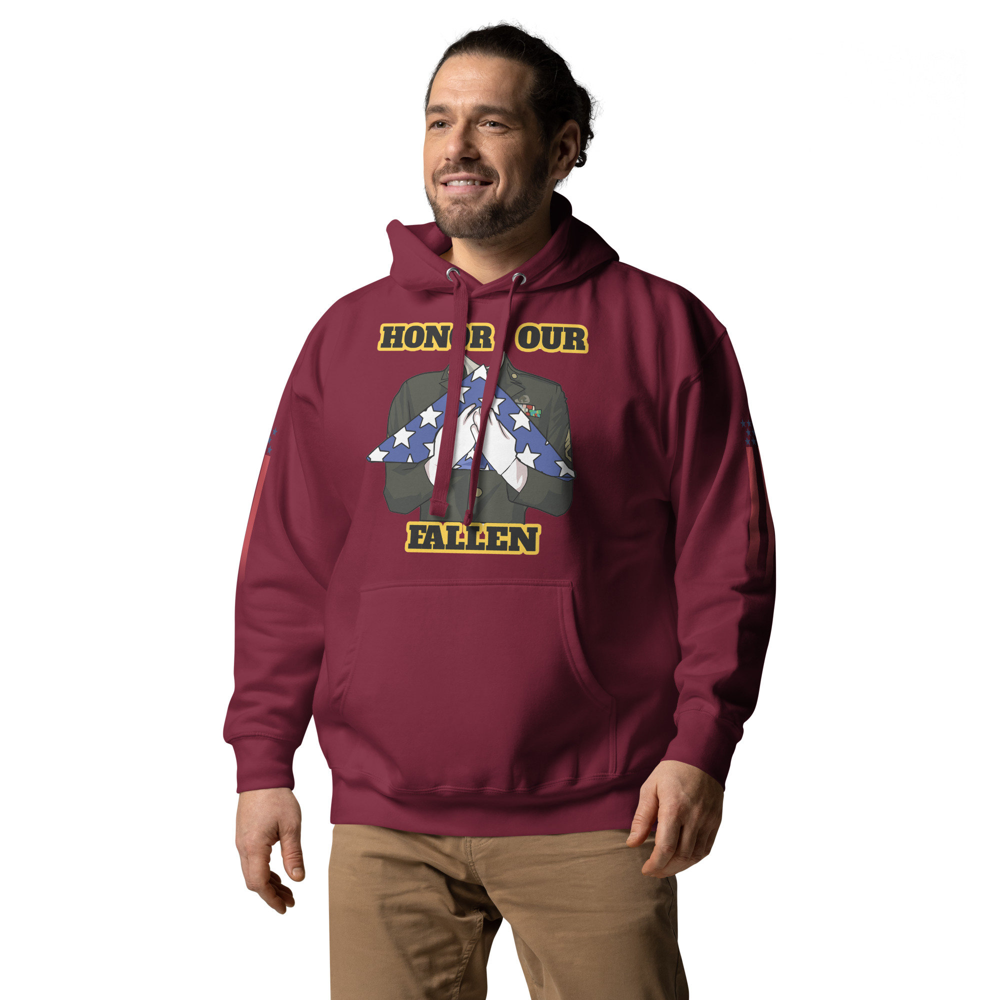HONOR OUR FALLEN TOO SIKS Unisex Hoodie - Image 8