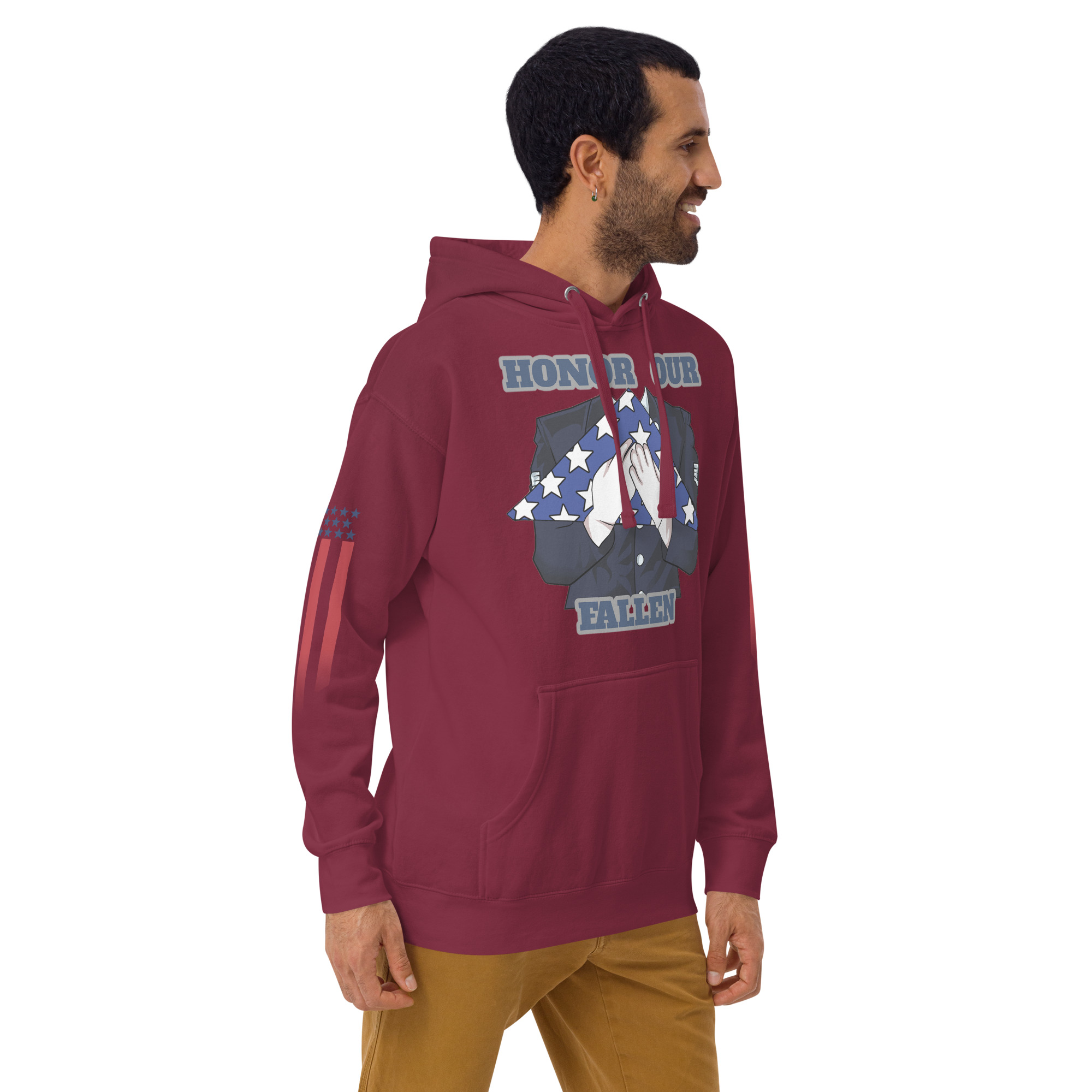 HONOR OUR FALLEN TOO SIKS Unisex Hoodie - Image 12