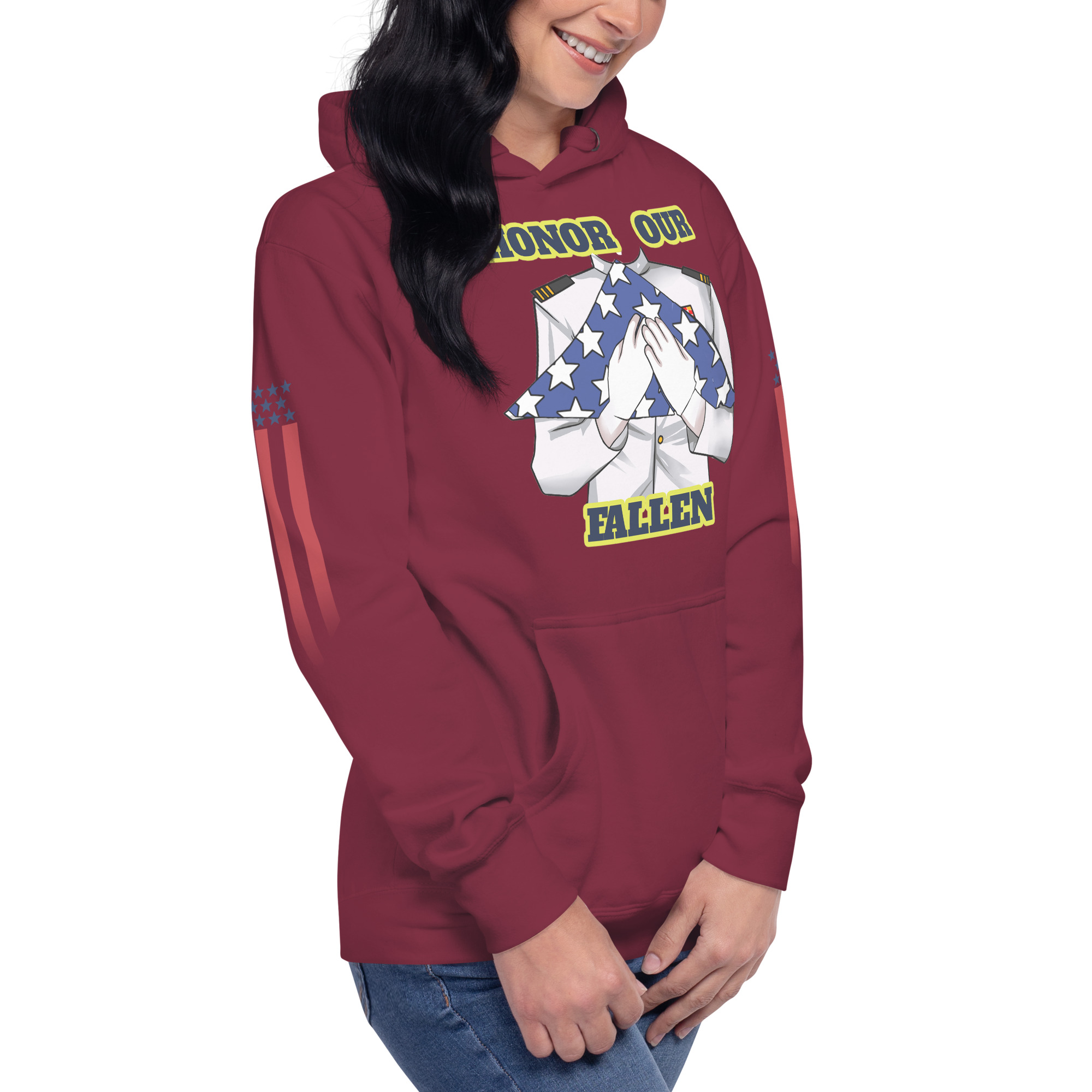 HONOR OUR FALLEN TOO SIKS Unisex Hoodie - Image 18