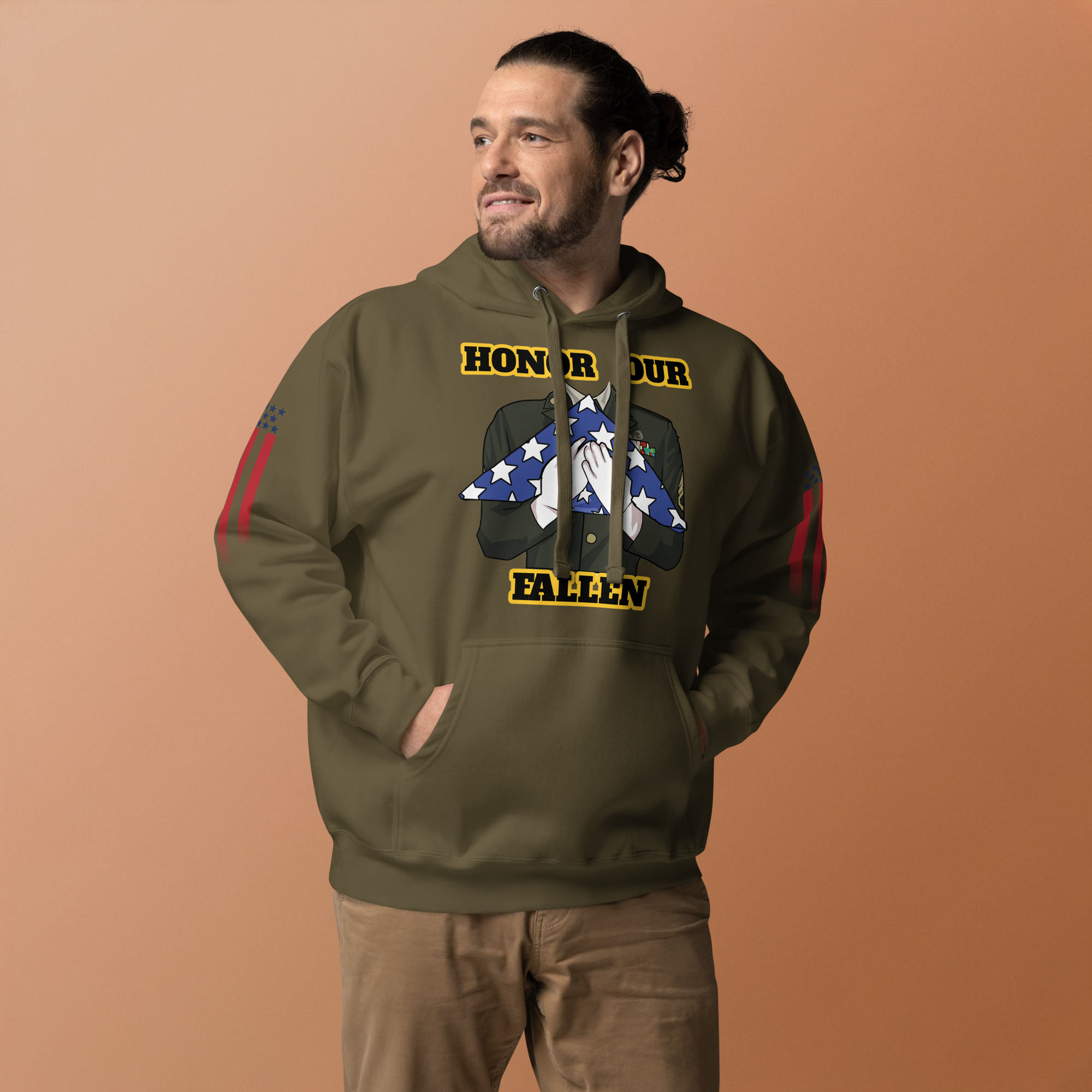 HONOR OUR FALLEN TOO SIKS Unisex Hoodie - Image 24
