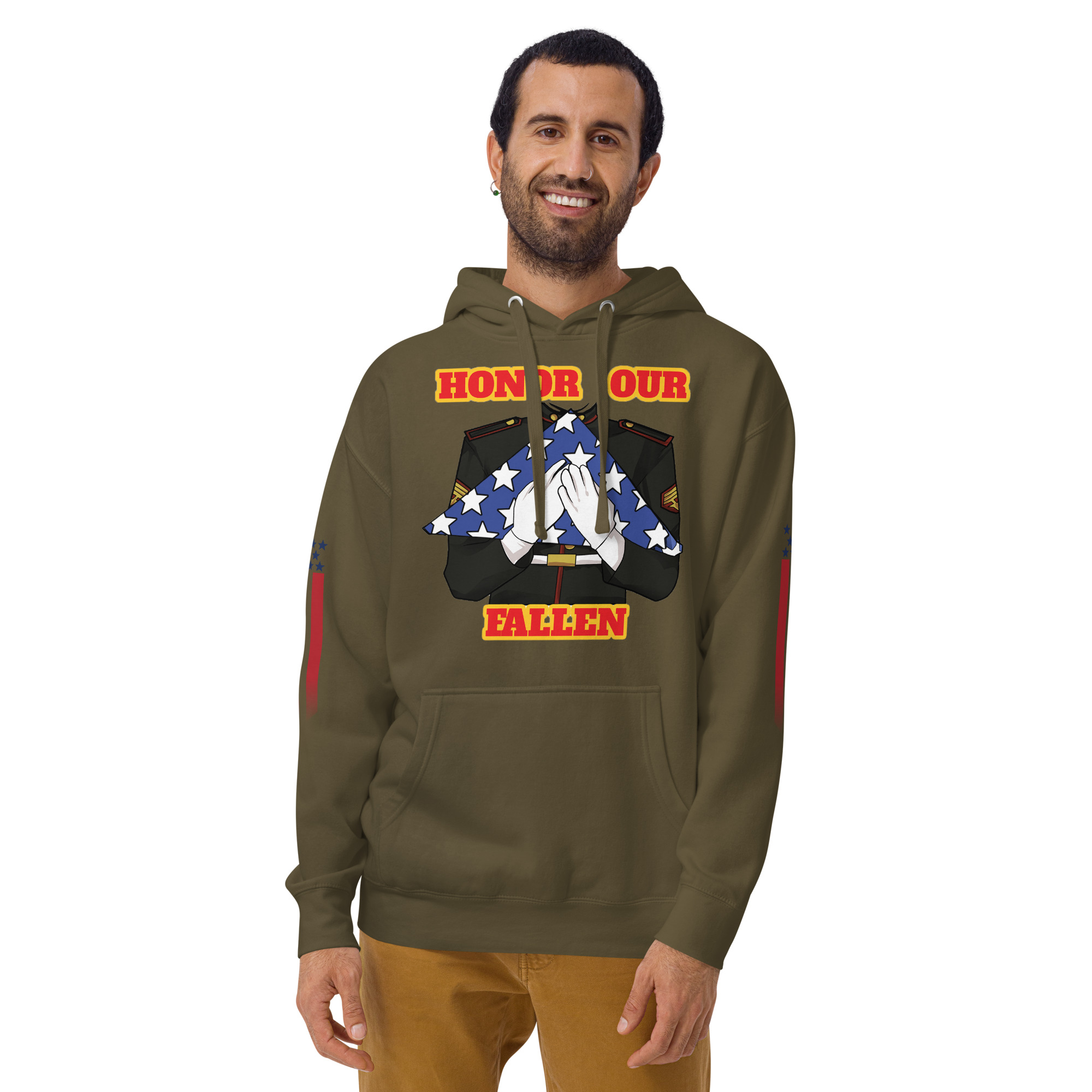 HONOR OUR FALLEN TOO SIKS Unisex Hoodie - Image 29