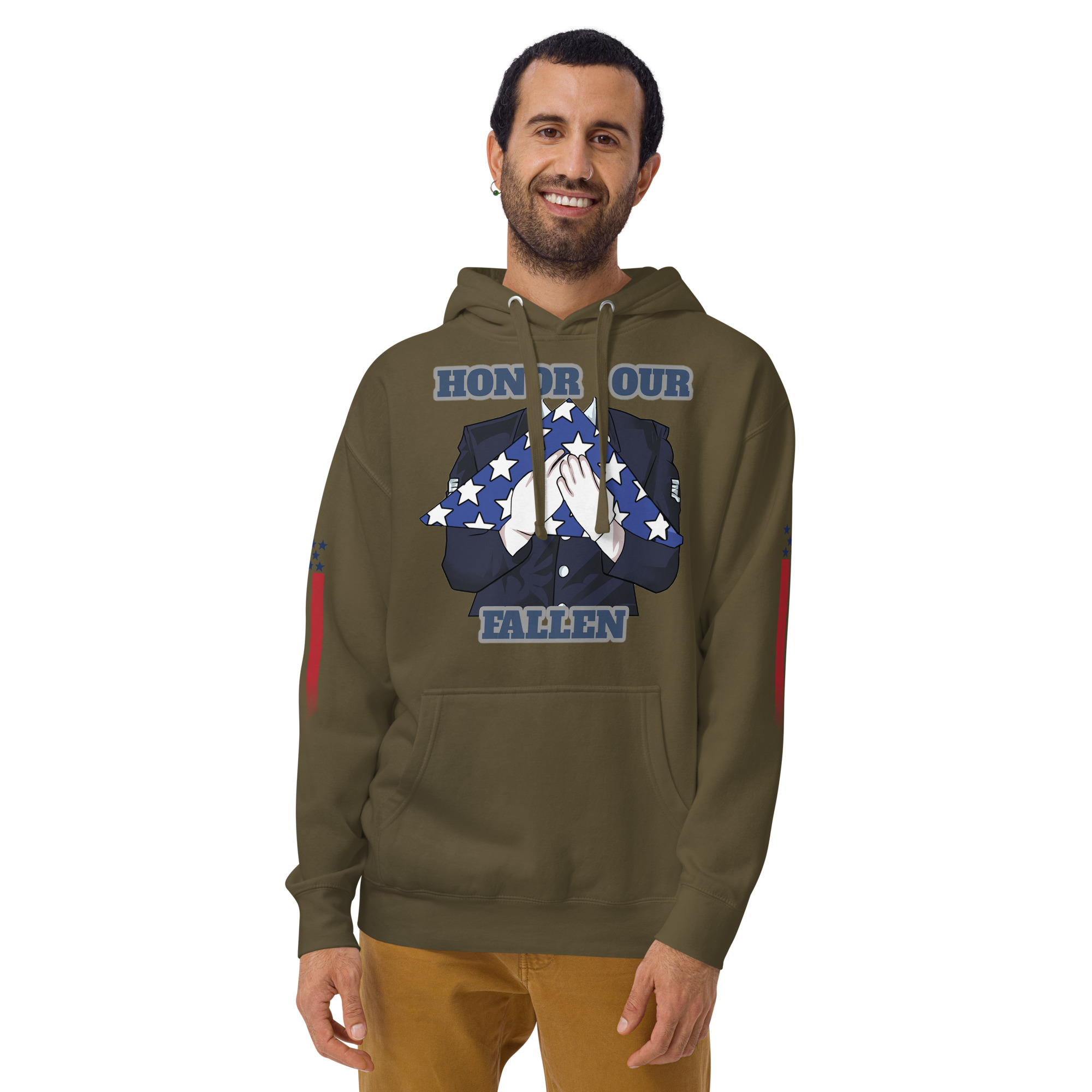 HONOR OUR FALLEN TOO SIKS Unisex Hoodie - Image 29