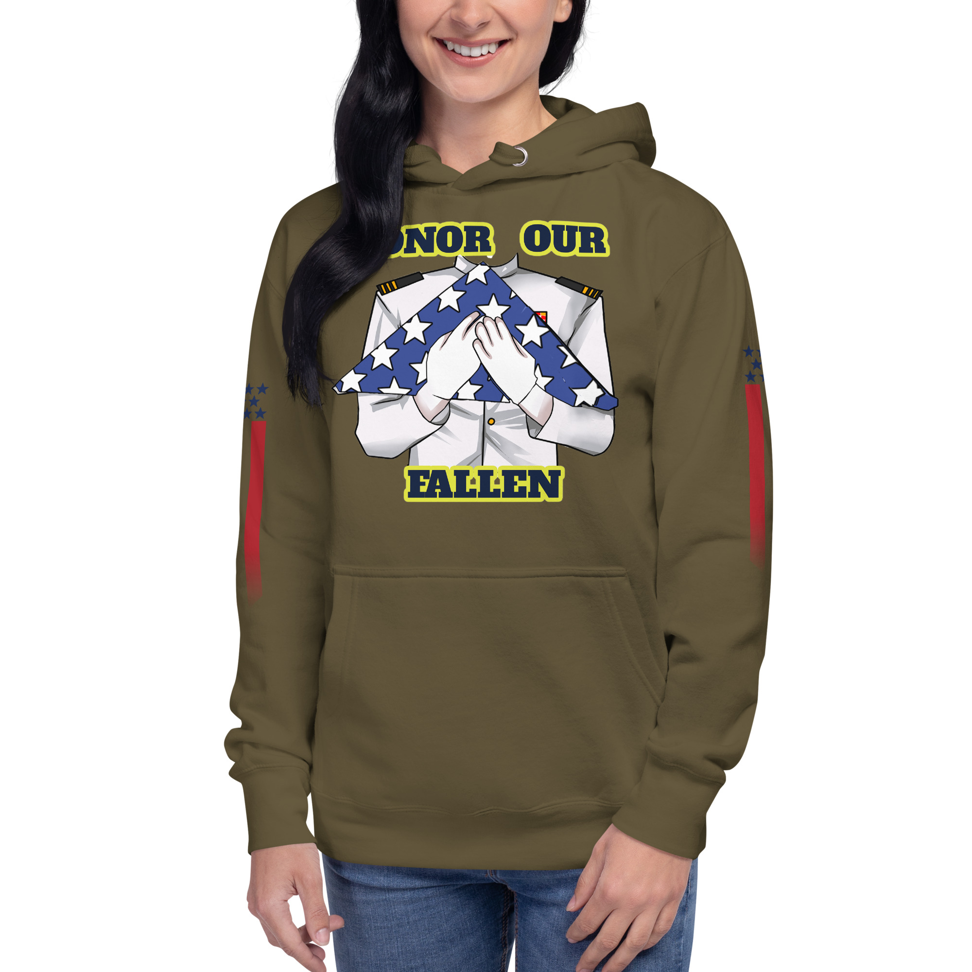 HONOR OUR FALLEN TOO SIKS Unisex Hoodie - Image 43