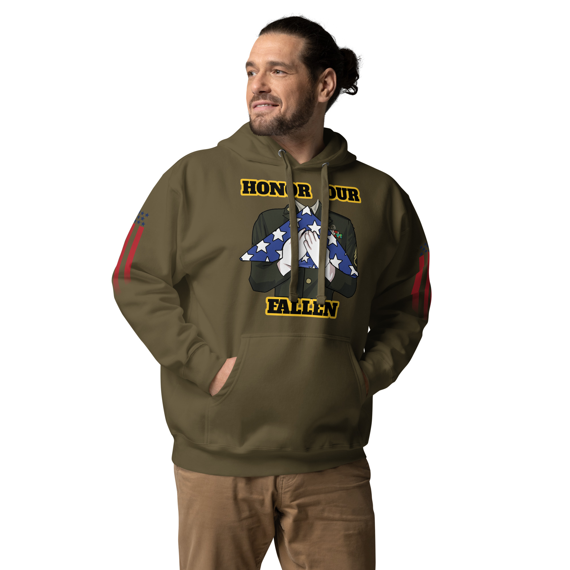 HONOR OUR FALLEN TOO SIKS Unisex Hoodie - Image 22