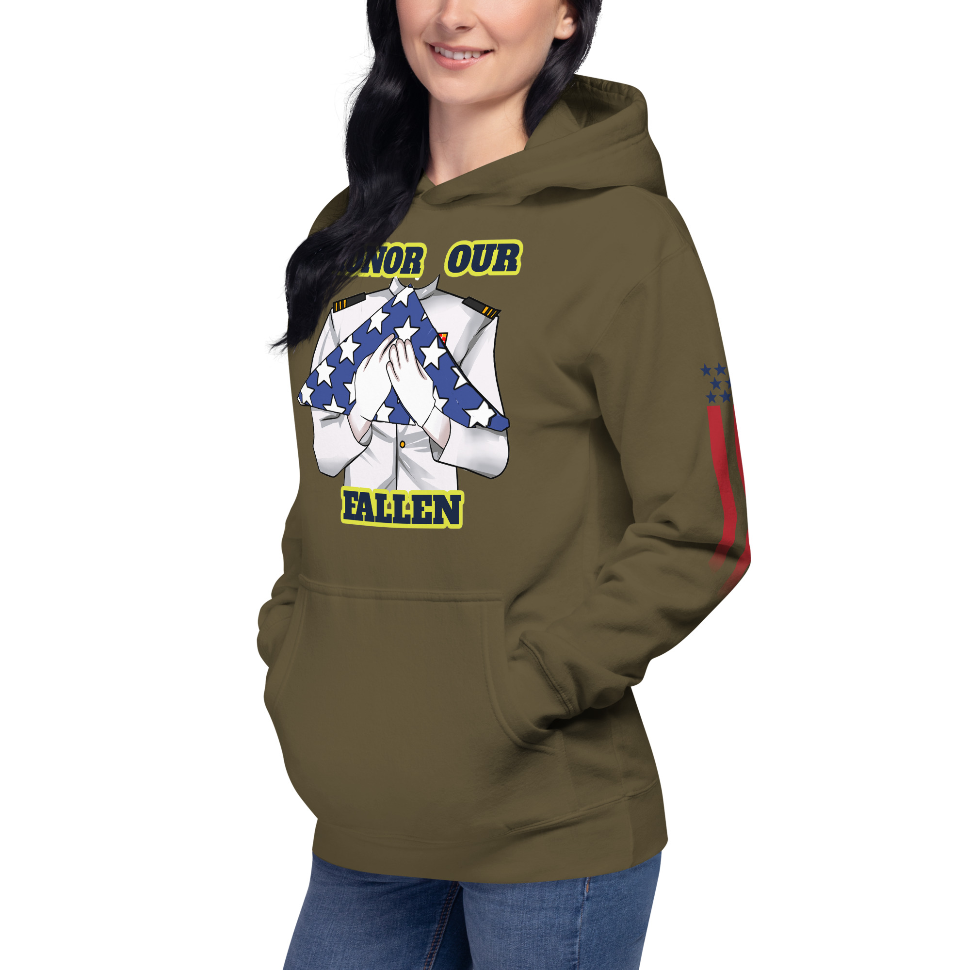 HONOR OUR FALLEN TOO SIKS Unisex Hoodie - Image 46
