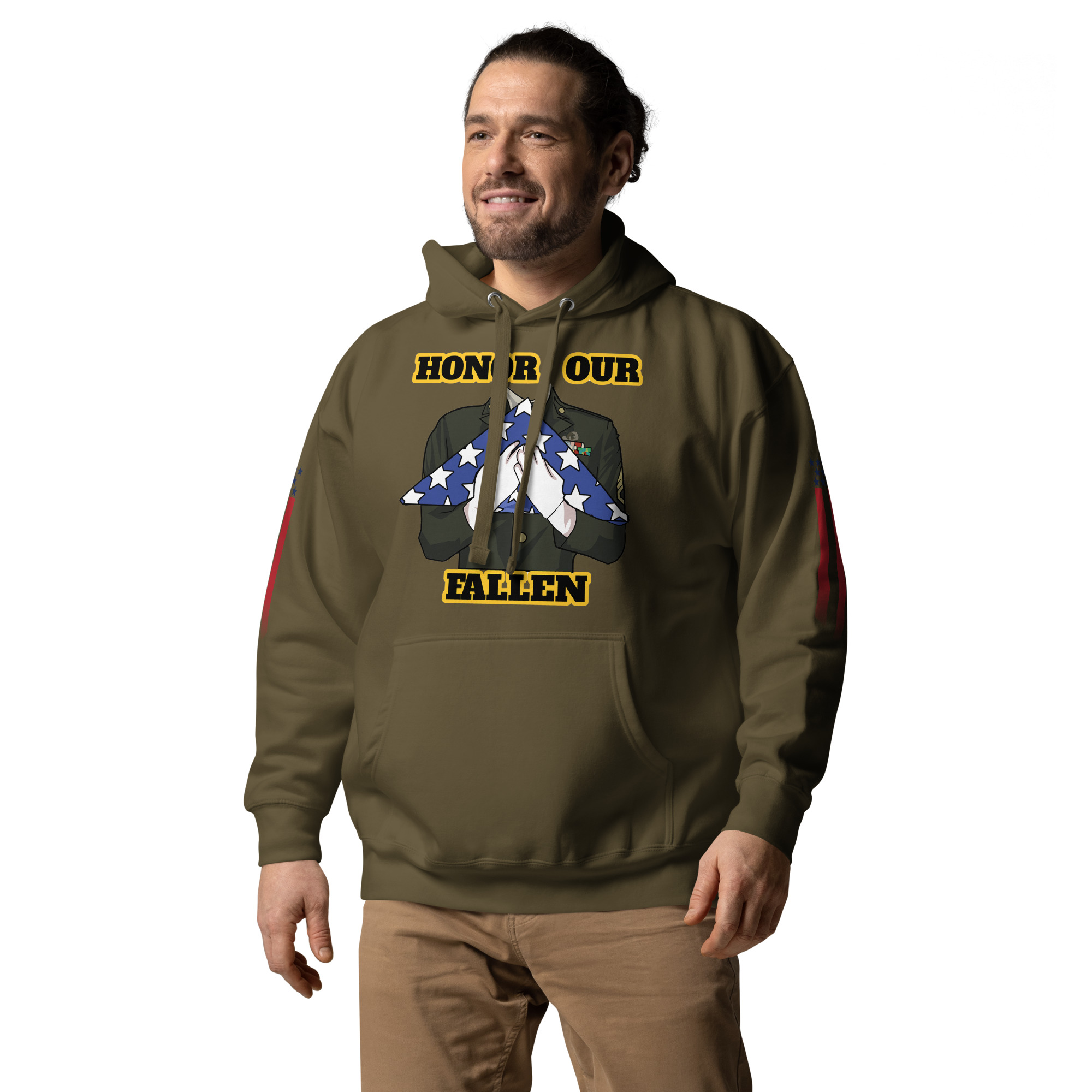 HONOR OUR FALLEN TOO SIKS Unisex Hoodie - Image 23