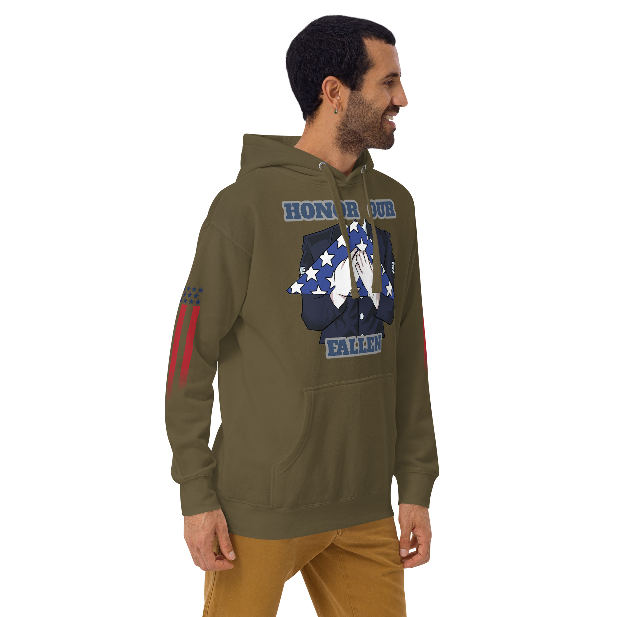 HONOR OUR FALLEN TOO SIKS Unisex Hoodie - Image 32