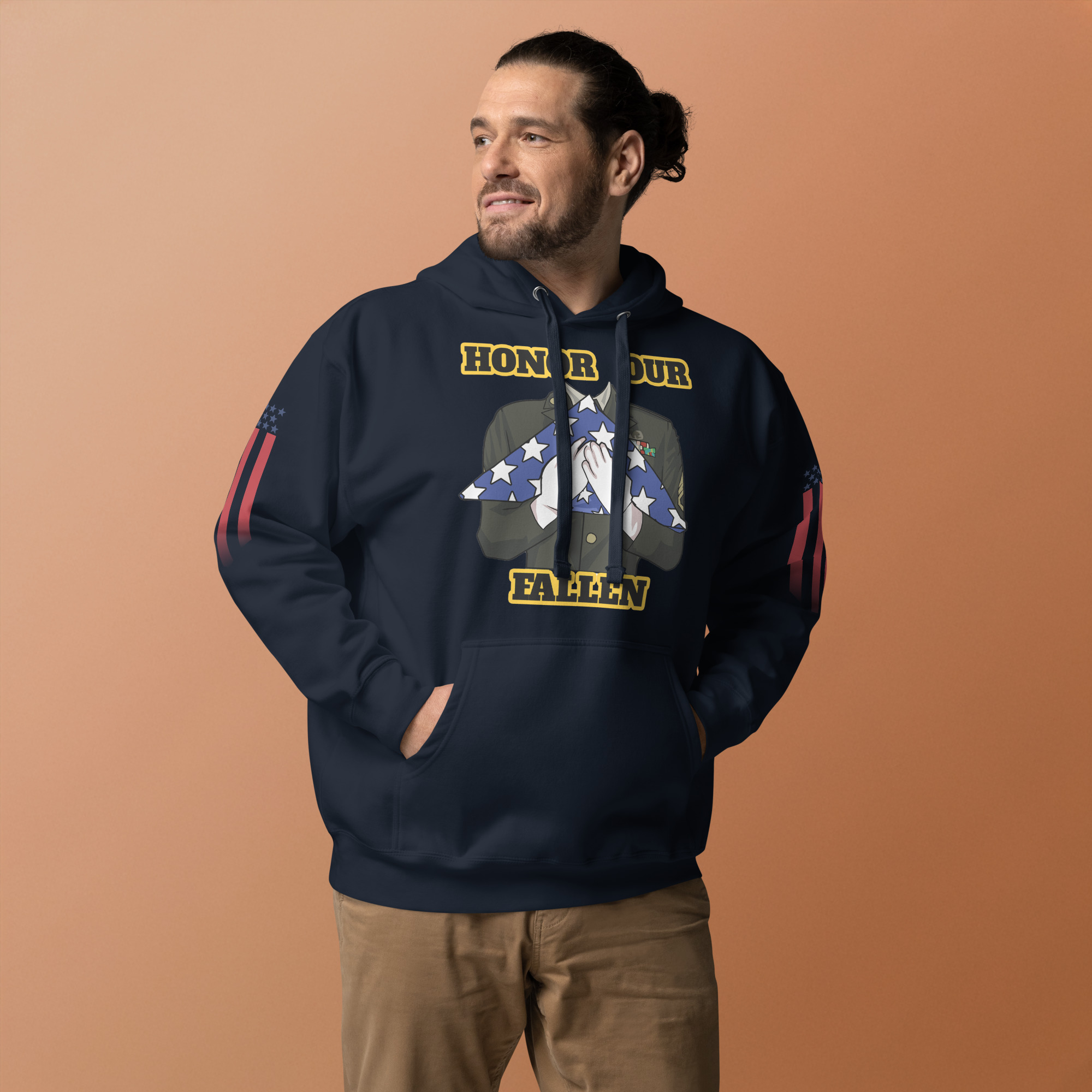 HONOR OUR FALLEN TOO SIKS Unisex Hoodie - Image 6