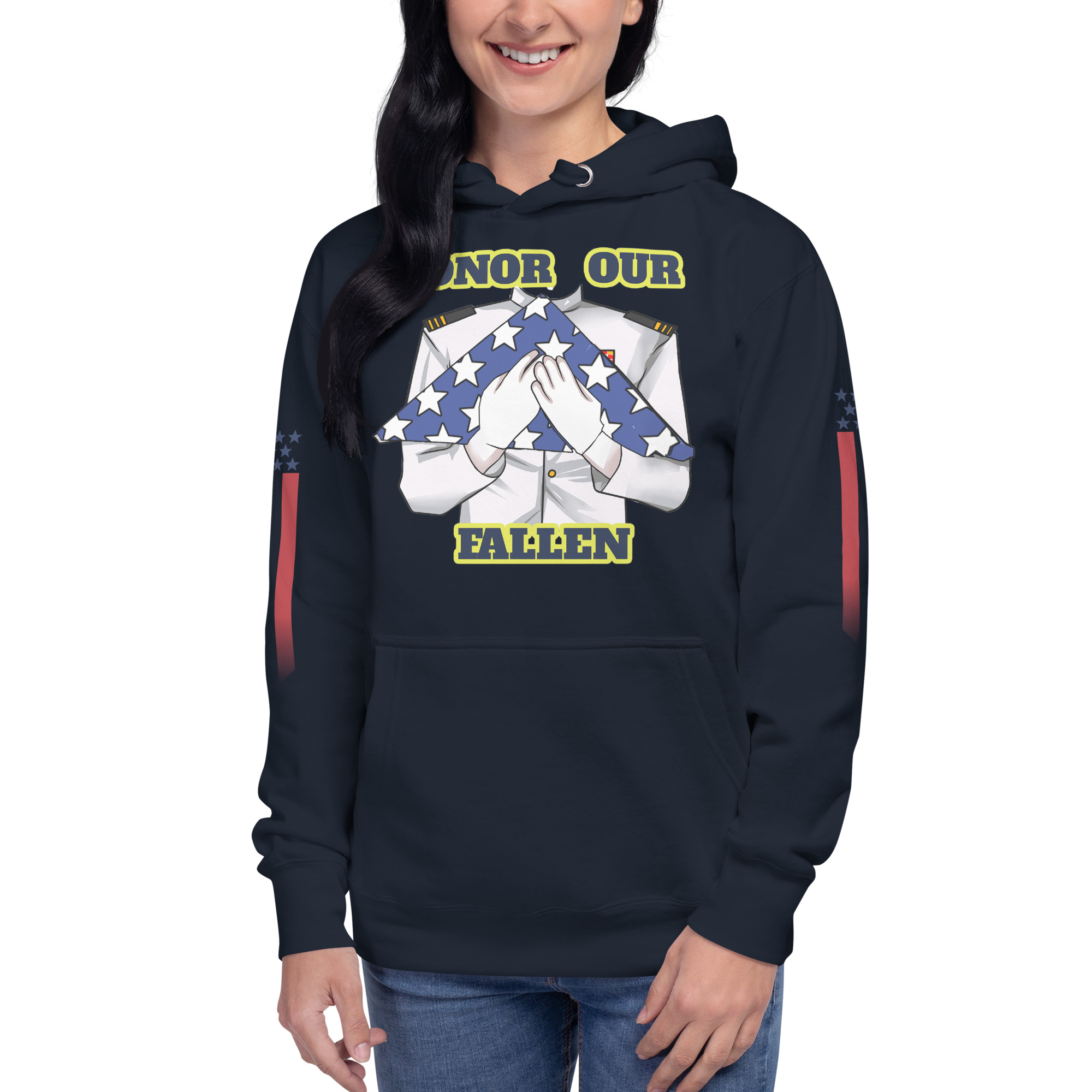 HONOR OUR FALLEN TOO SIKS Unisex Hoodie - Image 7
