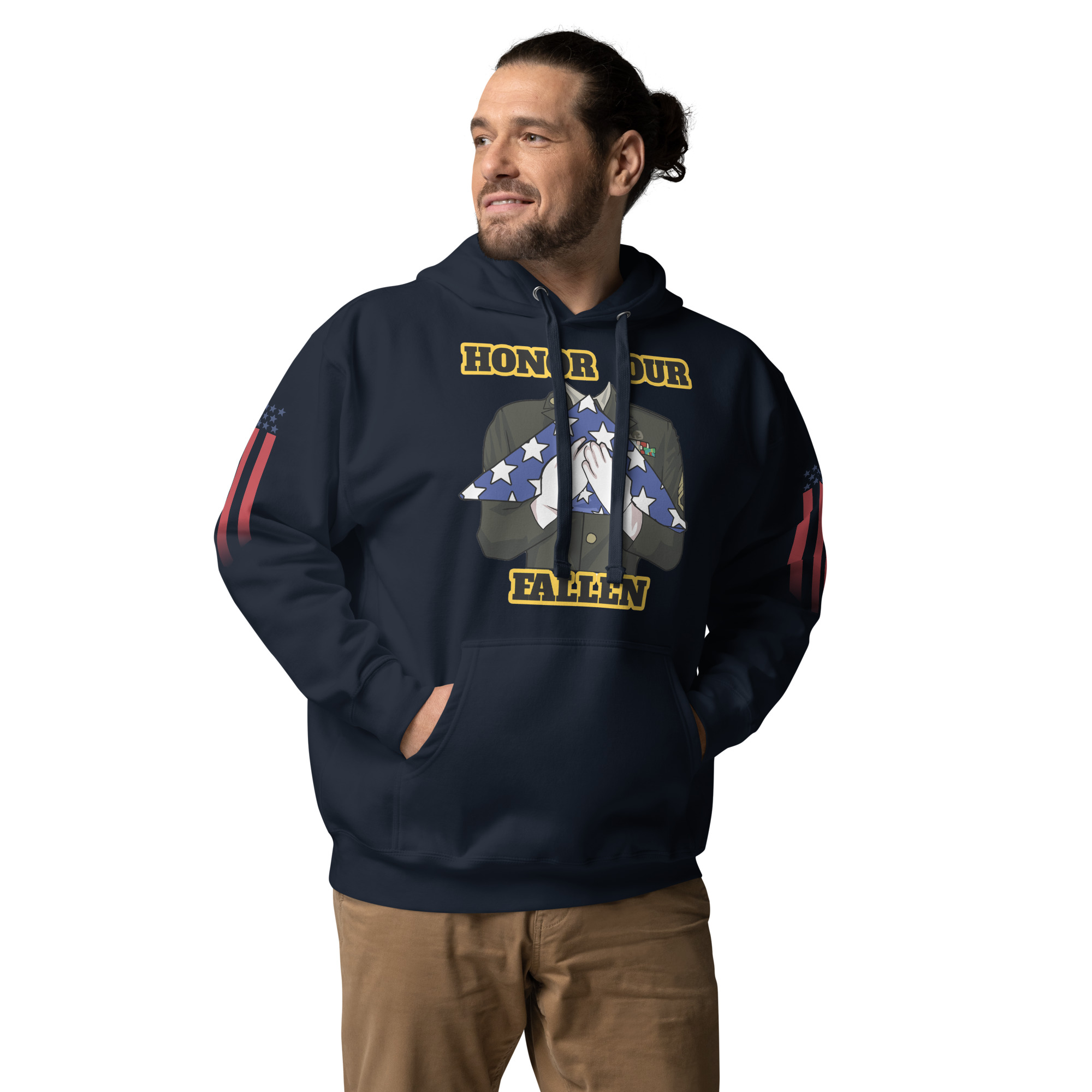 HONOR OUR FALLEN TOO SIKS Unisex Hoodie - Image 4
