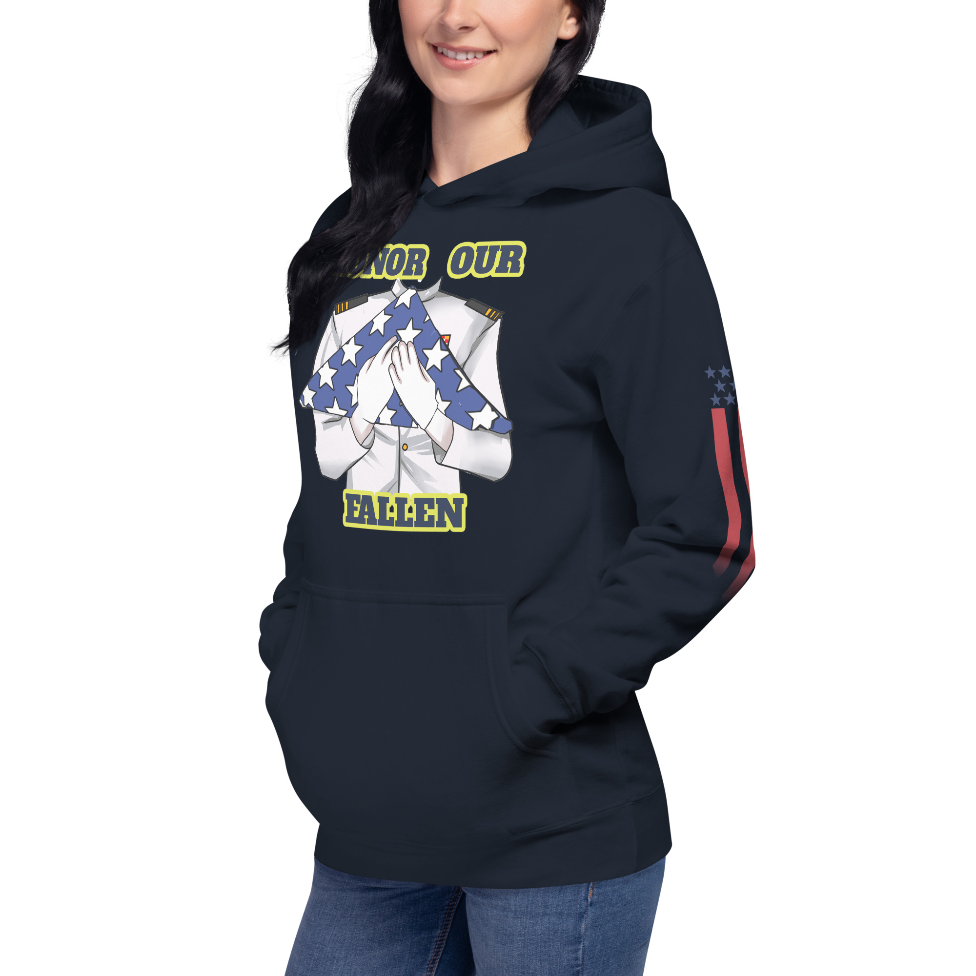 HONOR OUR FALLEN TOO SIKS Unisex Hoodie - Image 10