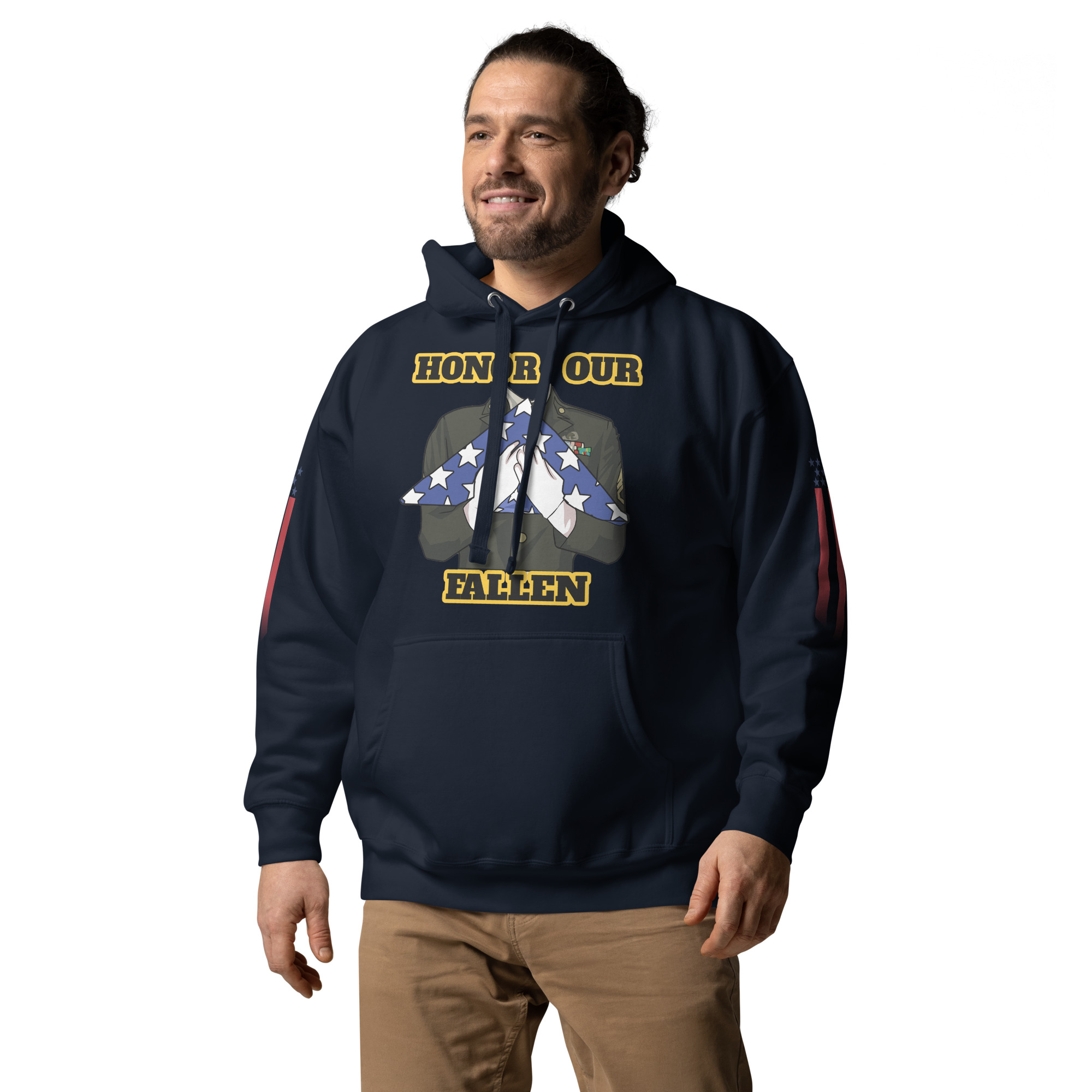HONOR OUR FALLEN TOO SIKS Unisex Hoodie - Image 5