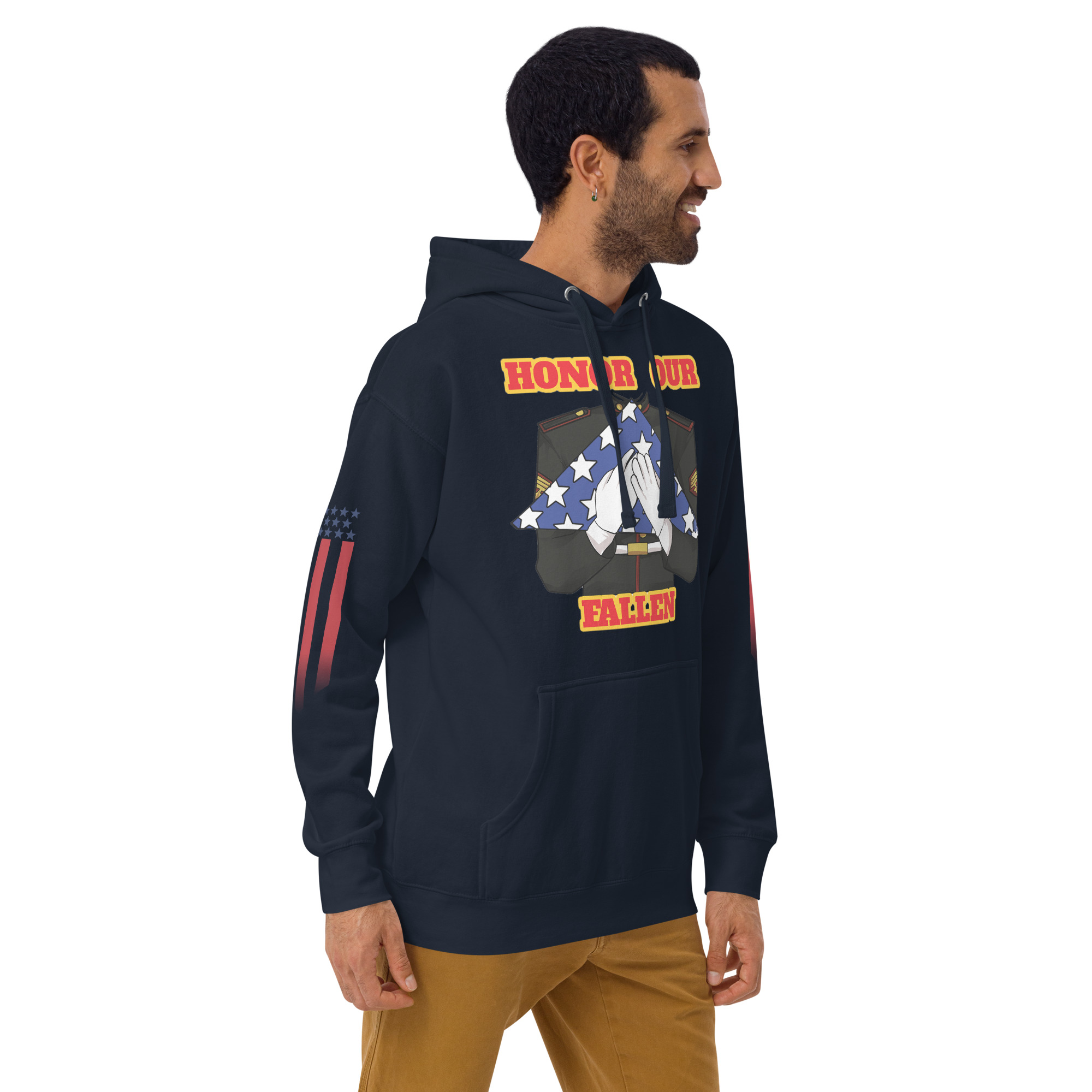 HONOR OUR FALLEN TOO SIKS Unisex Hoodie - Image 8