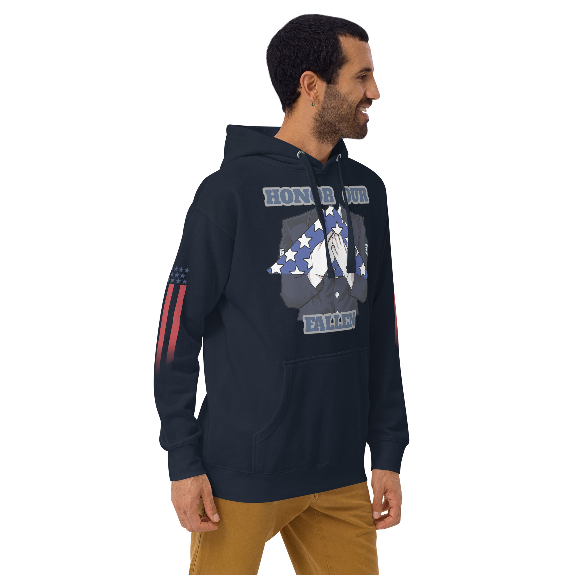 HONOR OUR FALLEN TOO SIKS Unisex Hoodie - Image 8