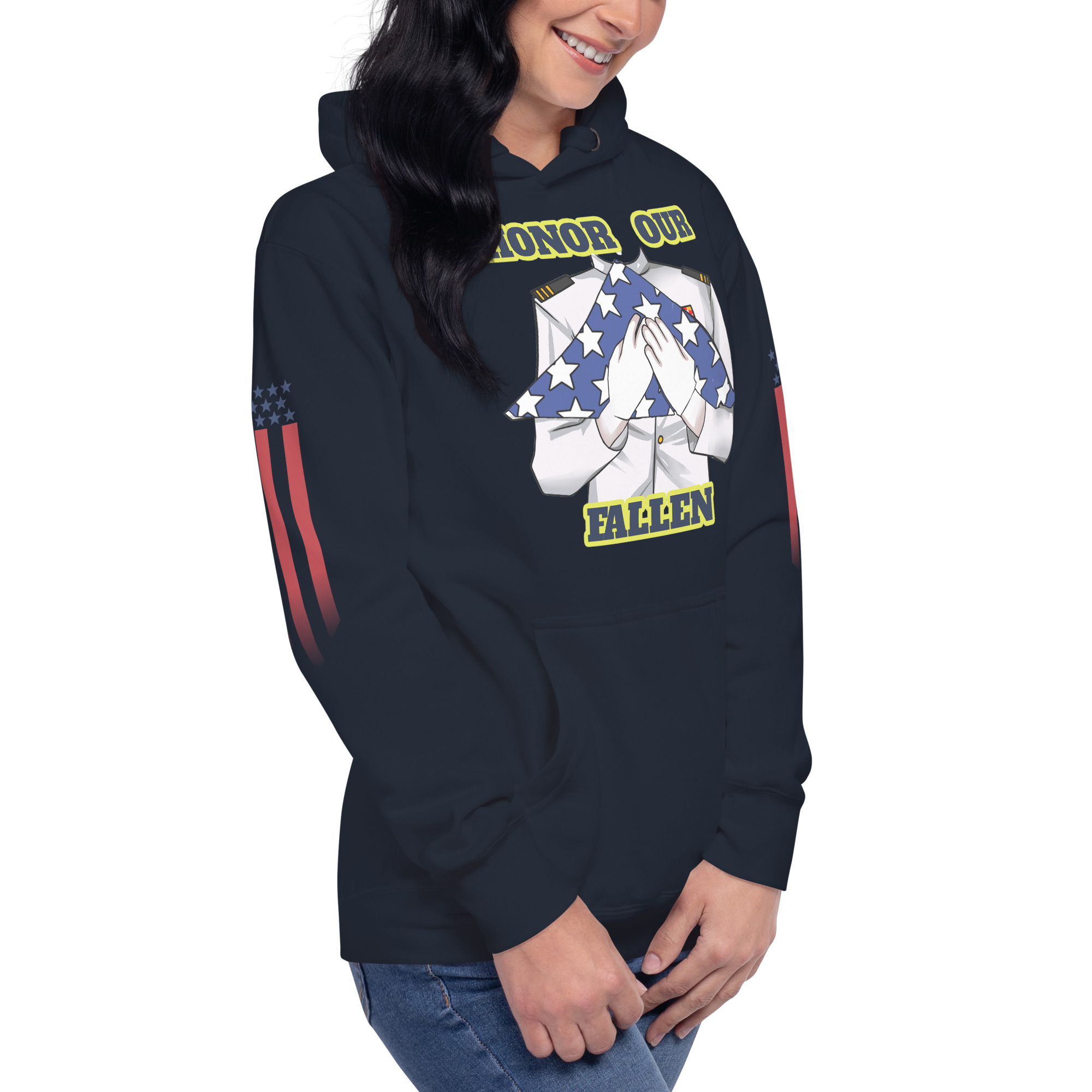 HONOR OUR FALLEN TOO SIKS Unisex Hoodie - Image 12