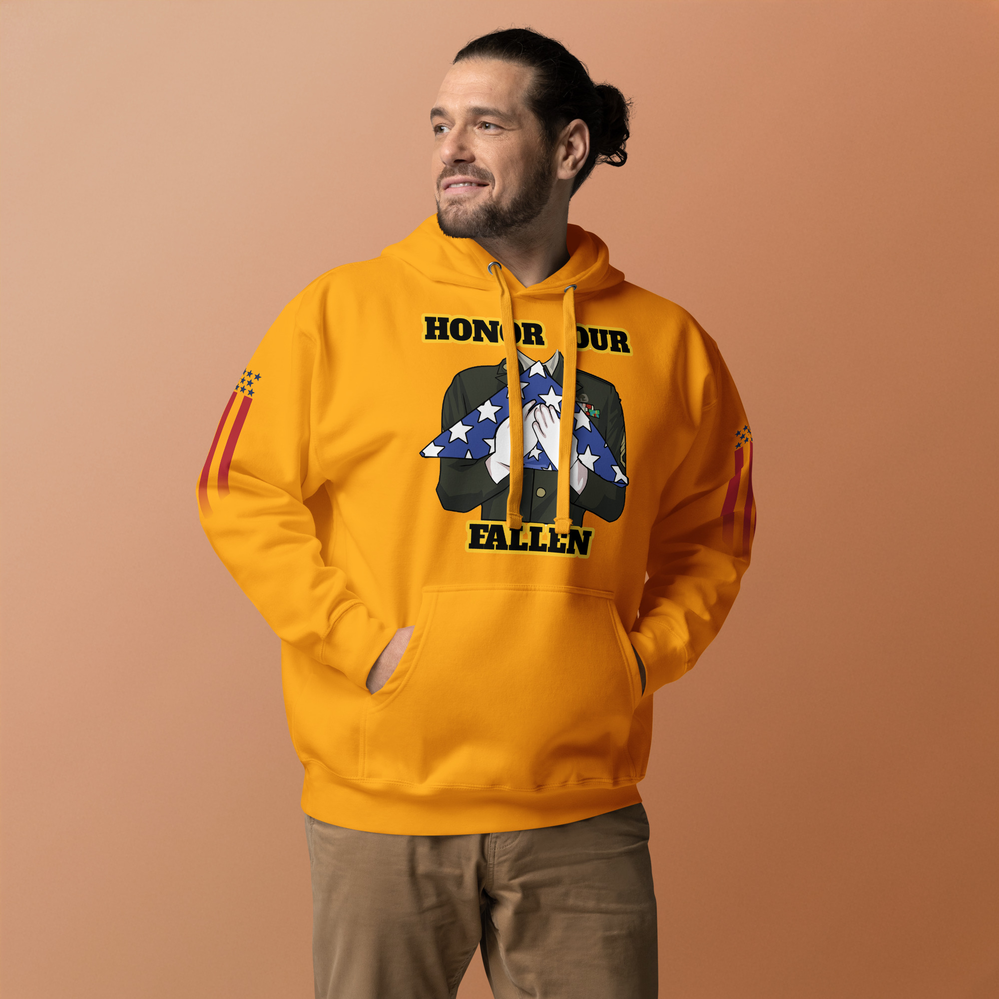 HONOR OUR FALLEN TOO SIKS Unisex Hoodie - Image 39