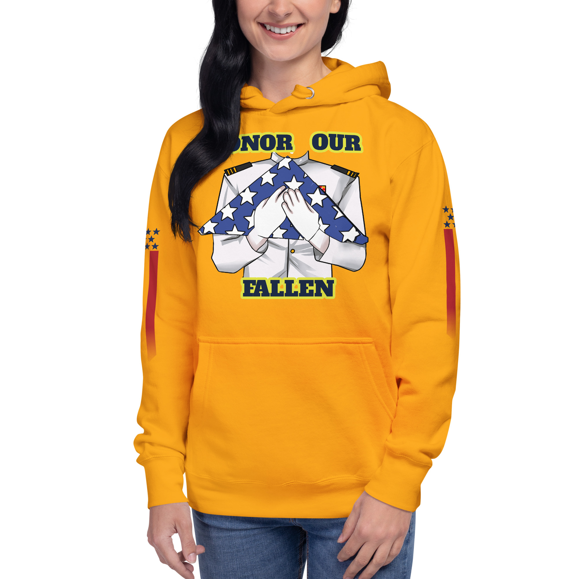 HONOR OUR FALLEN TOO SIKS Unisex Hoodie - Image 73