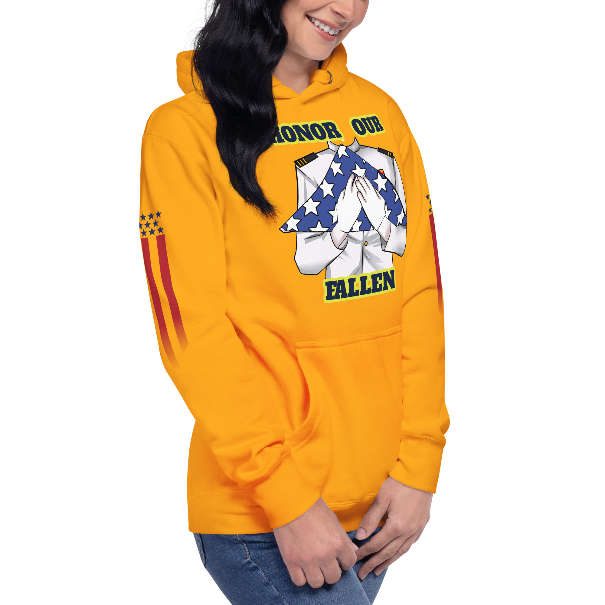 HONOR OUR FALLEN TOO SIKS Unisex Hoodie - Image 77