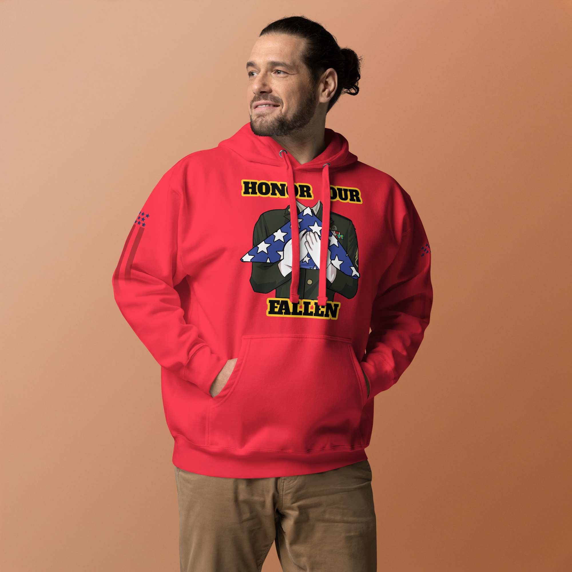 HONOR OUR FALLEN TOO SIKS Unisex Hoodie - Image 27